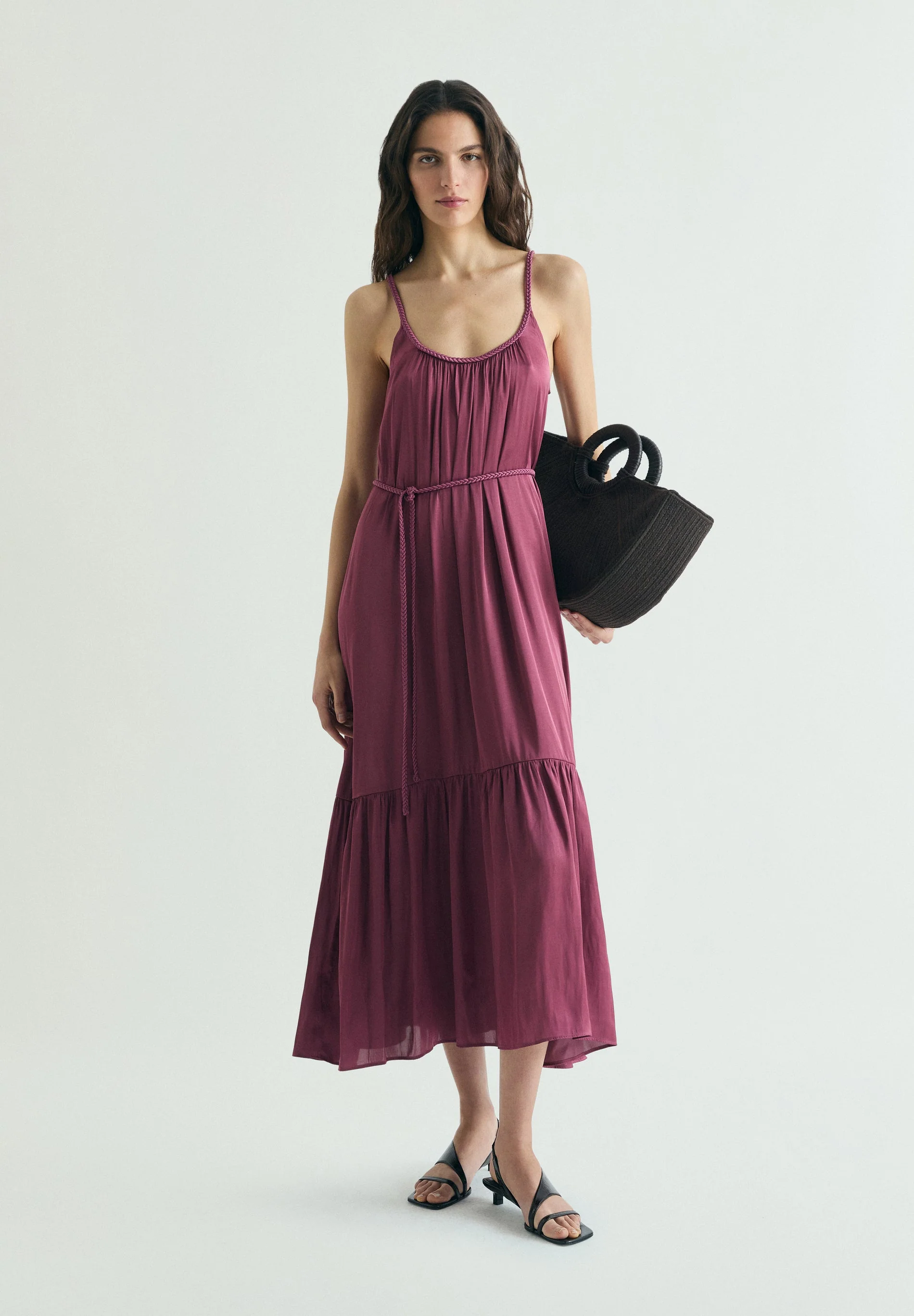 BRAIDED WAIST DRESS