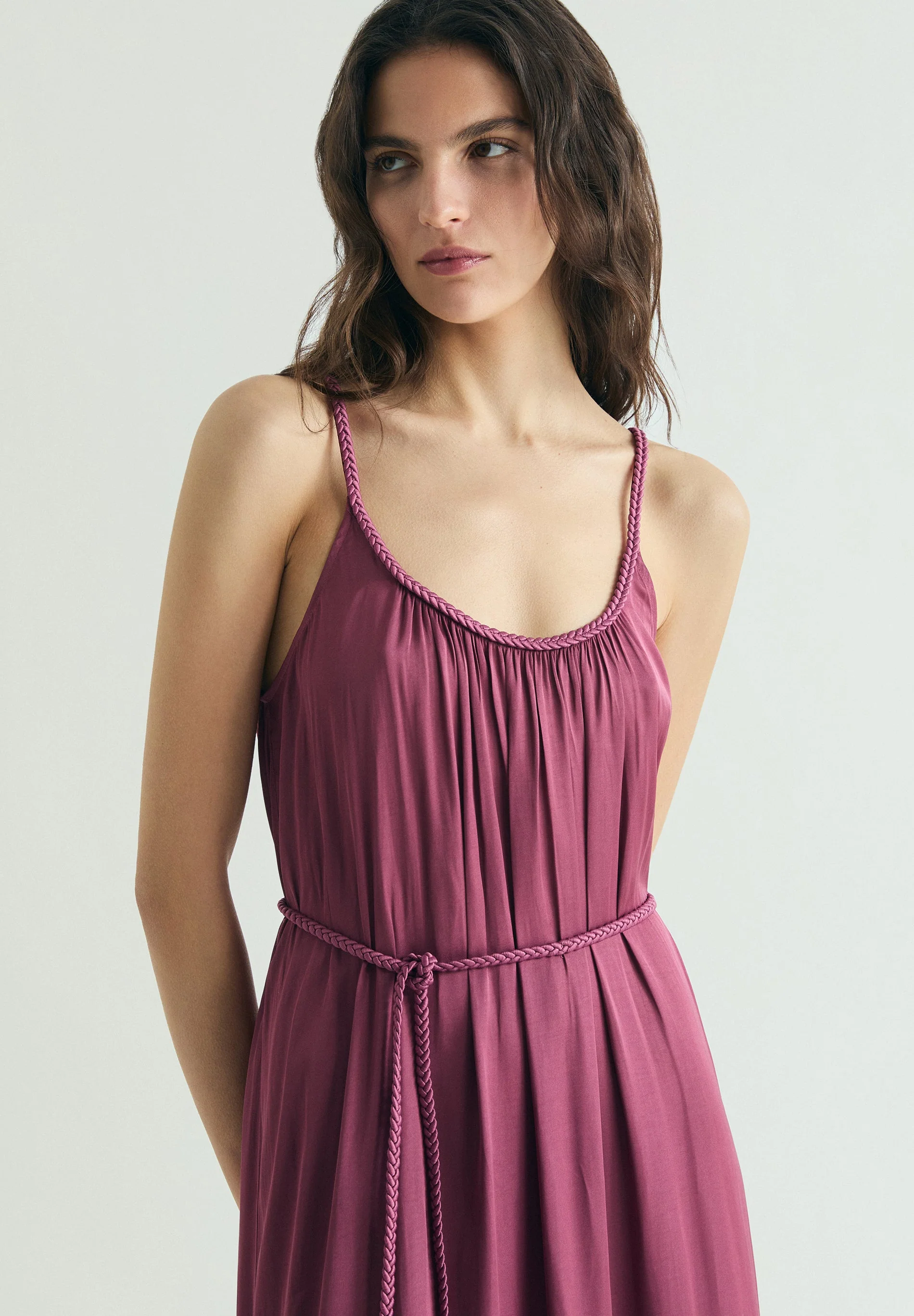 BRAIDED WAIST DRESS - Image 3