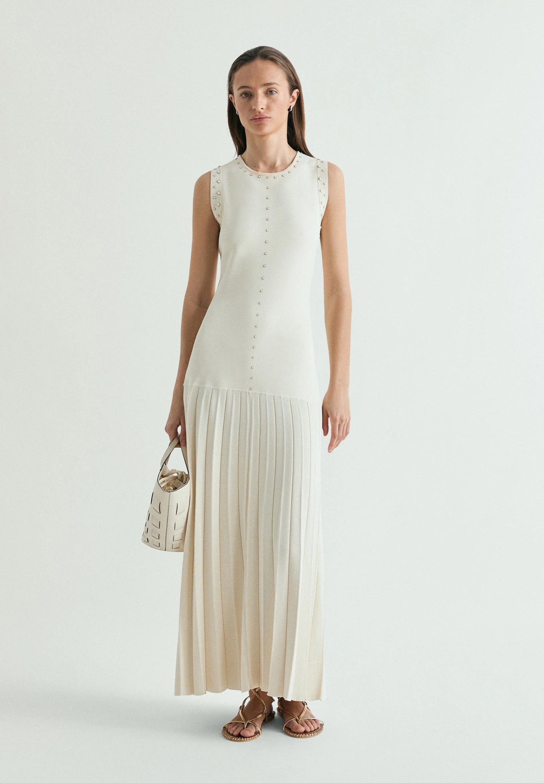 STUDDED MIDI DRESS - Image 2