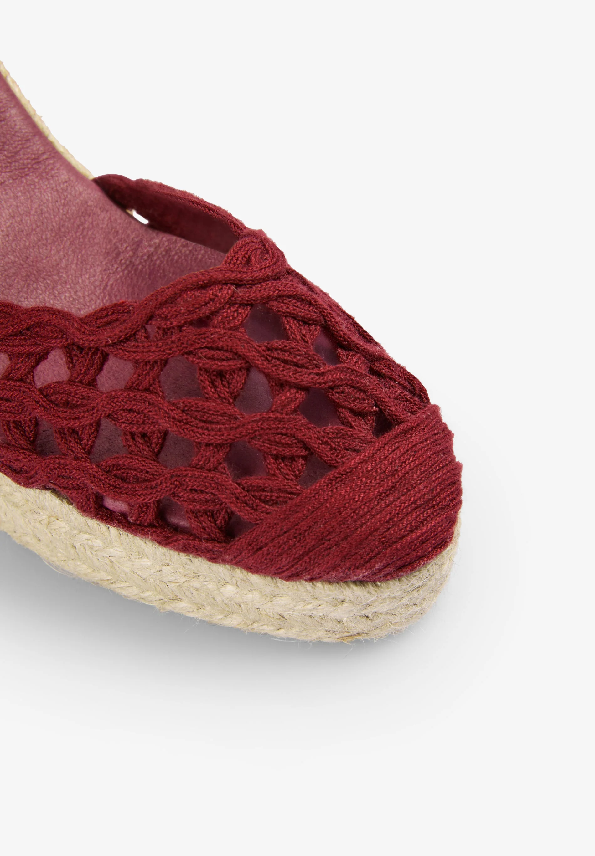 BRAIDED SANDALS WITH ESPARTO GRASS WEDGE - Image 3