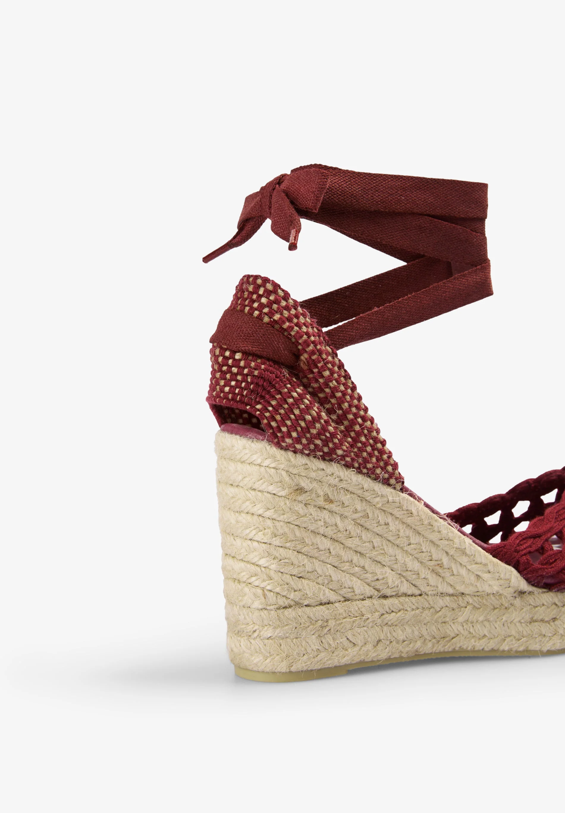 BRAIDED SANDALS WITH ESPARTO GRASS WEDGE - Image 4