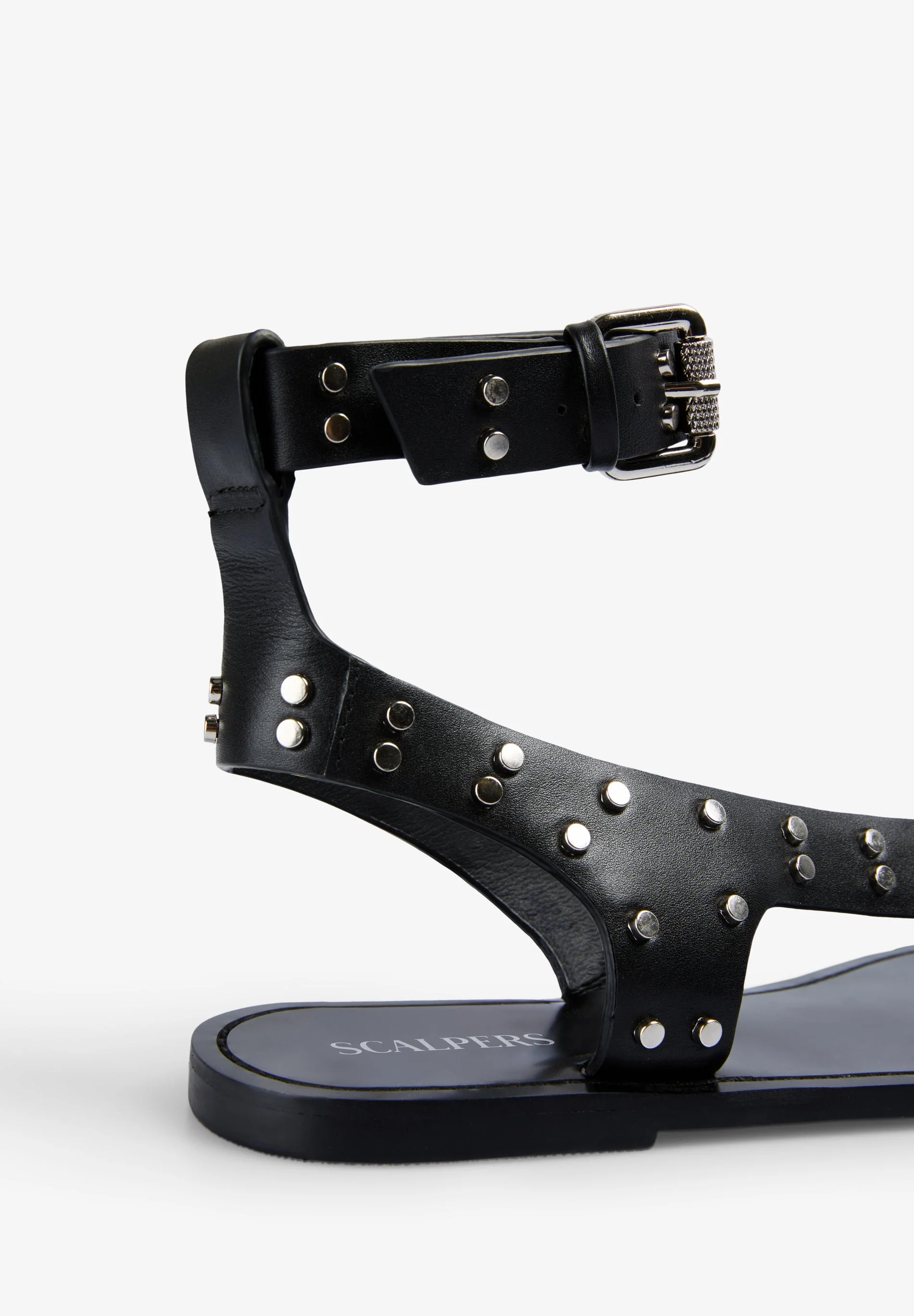 STUDDED LEATHER SANDALS - Image 3
