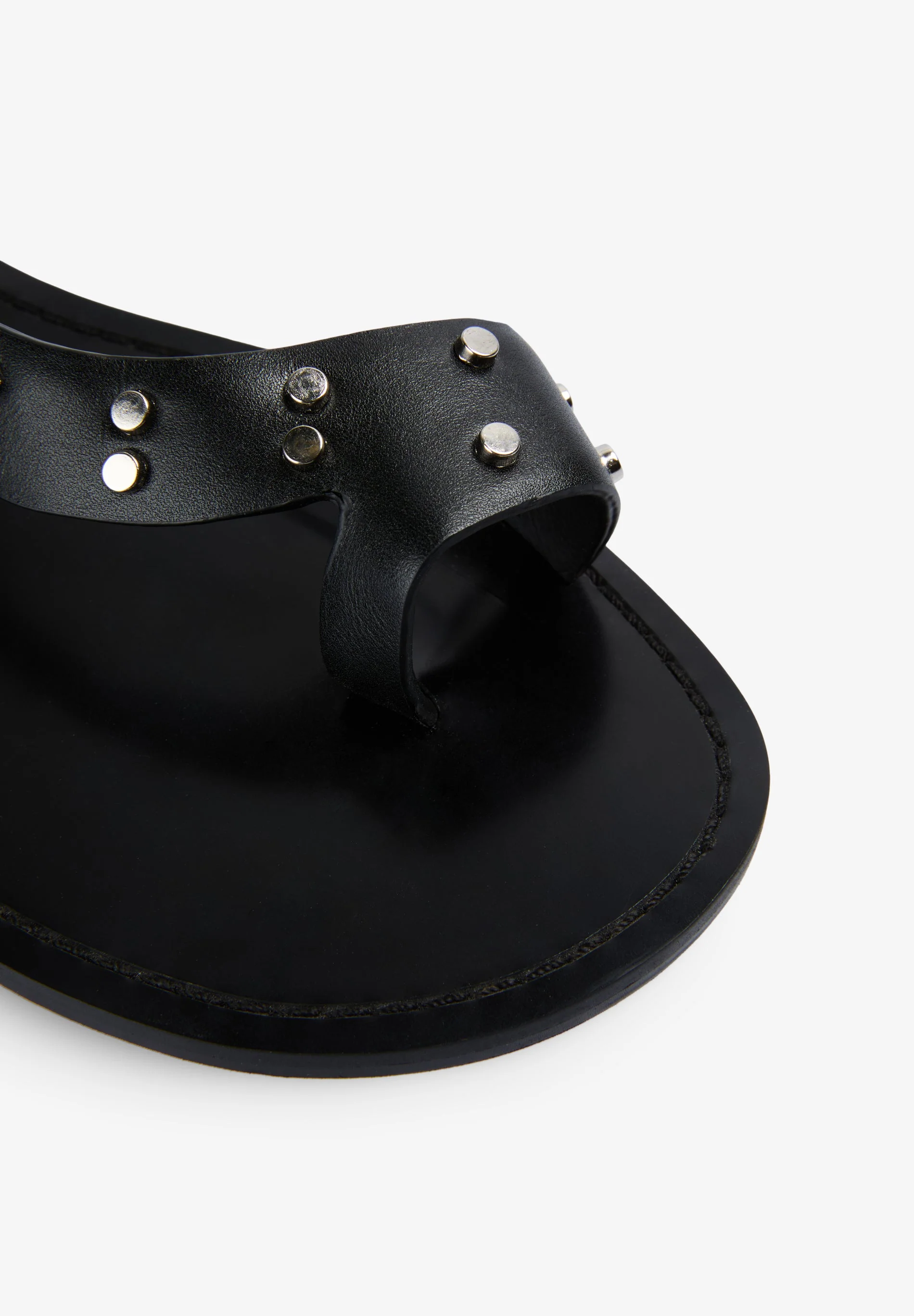 STUDDED LEATHER SANDALS - Image 4