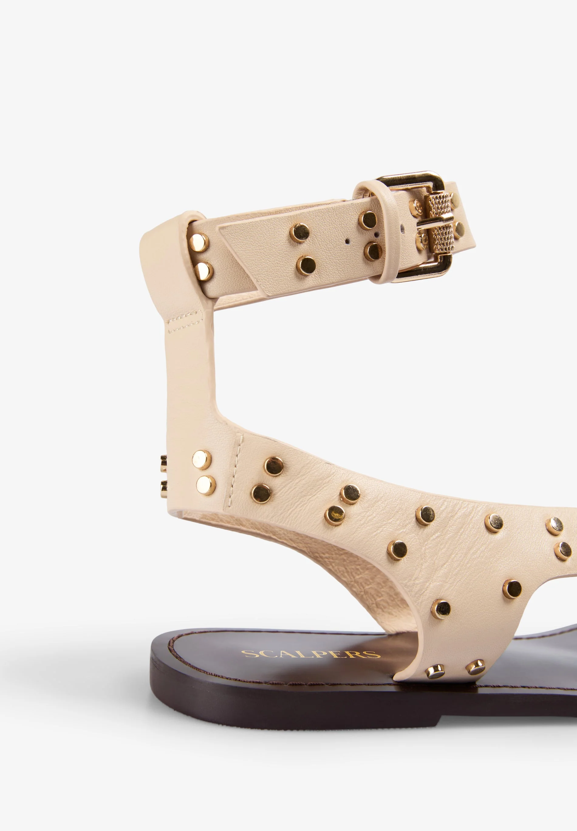 STUDDED LEATHER SANDALS - Image 3