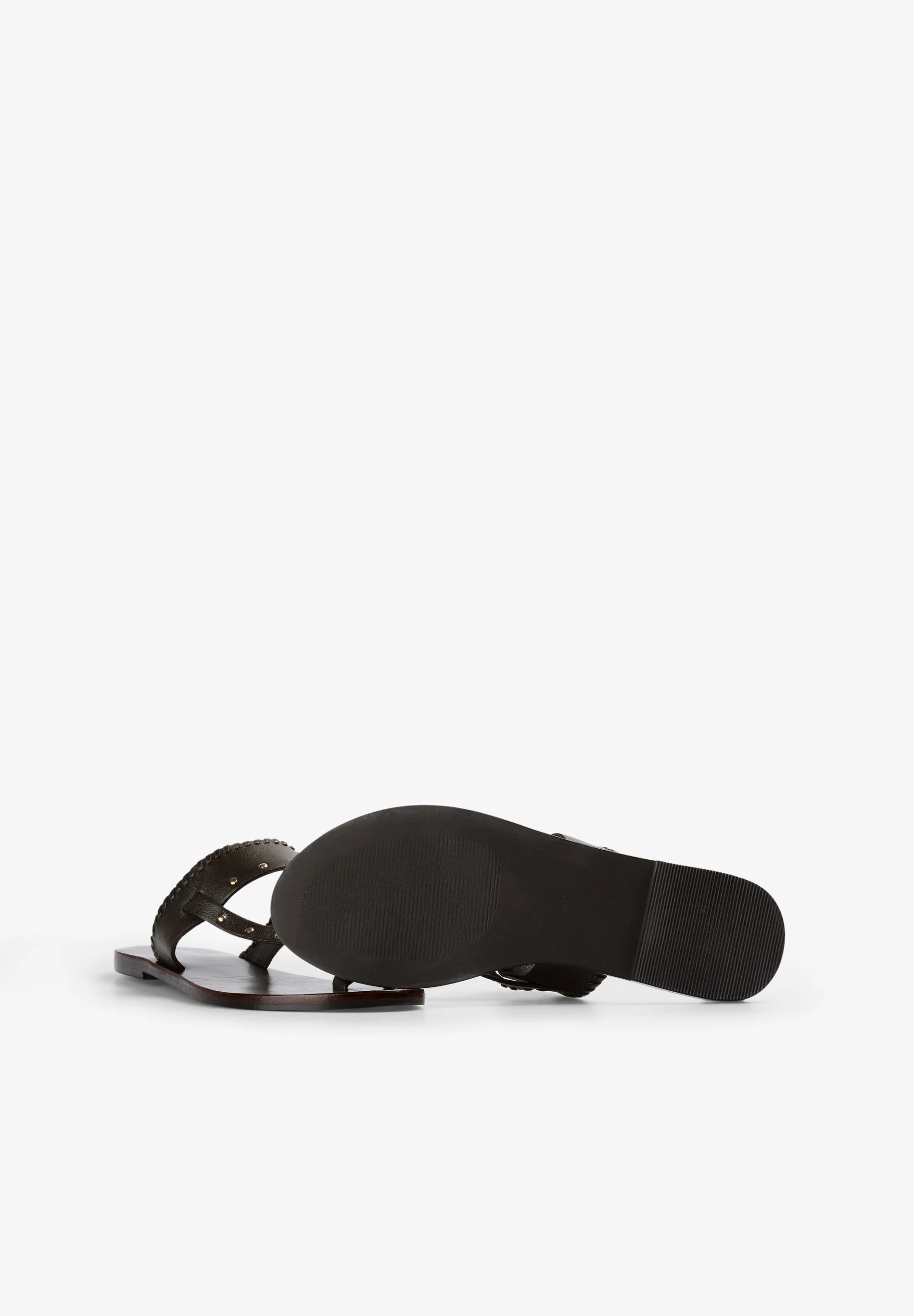 STUDDED LEATHER SANDALS - Image 4