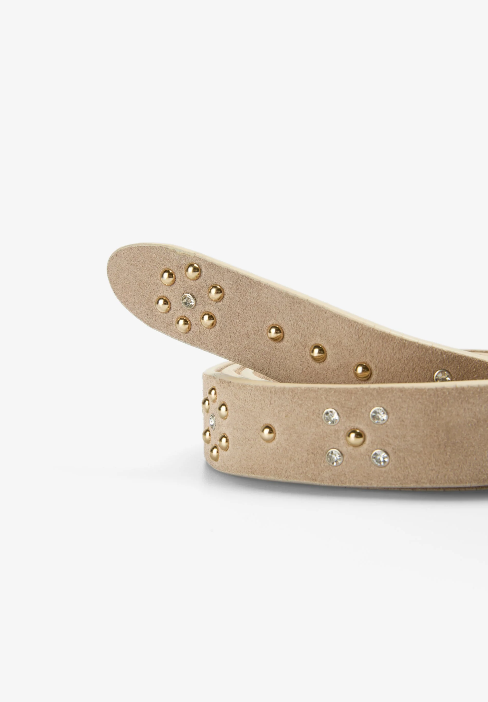STUDDED SUEDE BELT - Image 3