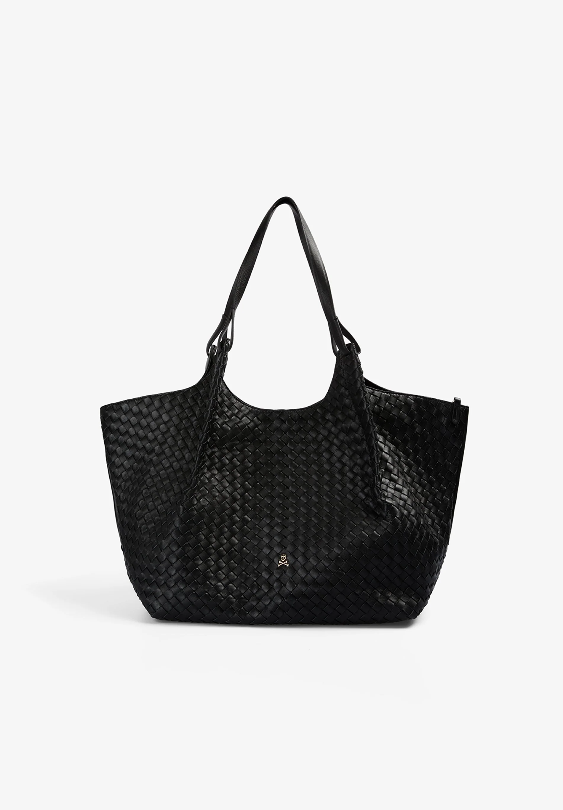 BRAIDED LEATHER TOTE BAG - Image 4