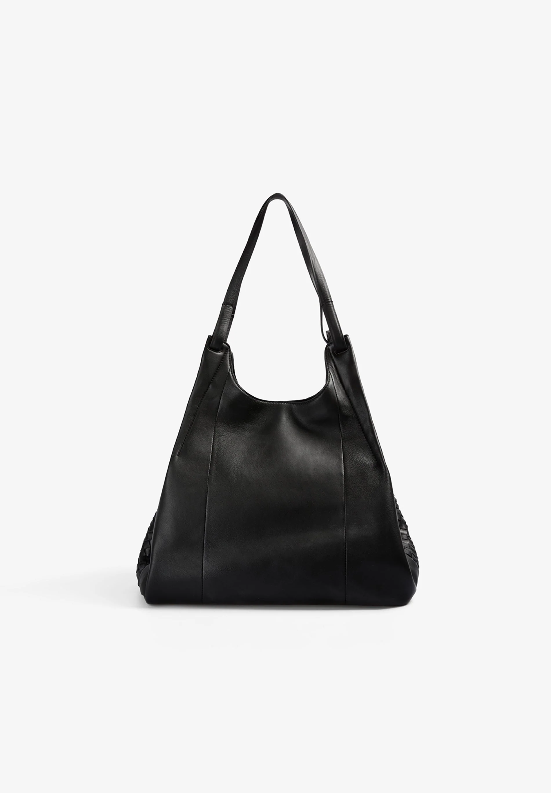 BRAIDED LEATHER TOTE BAG - Image 6