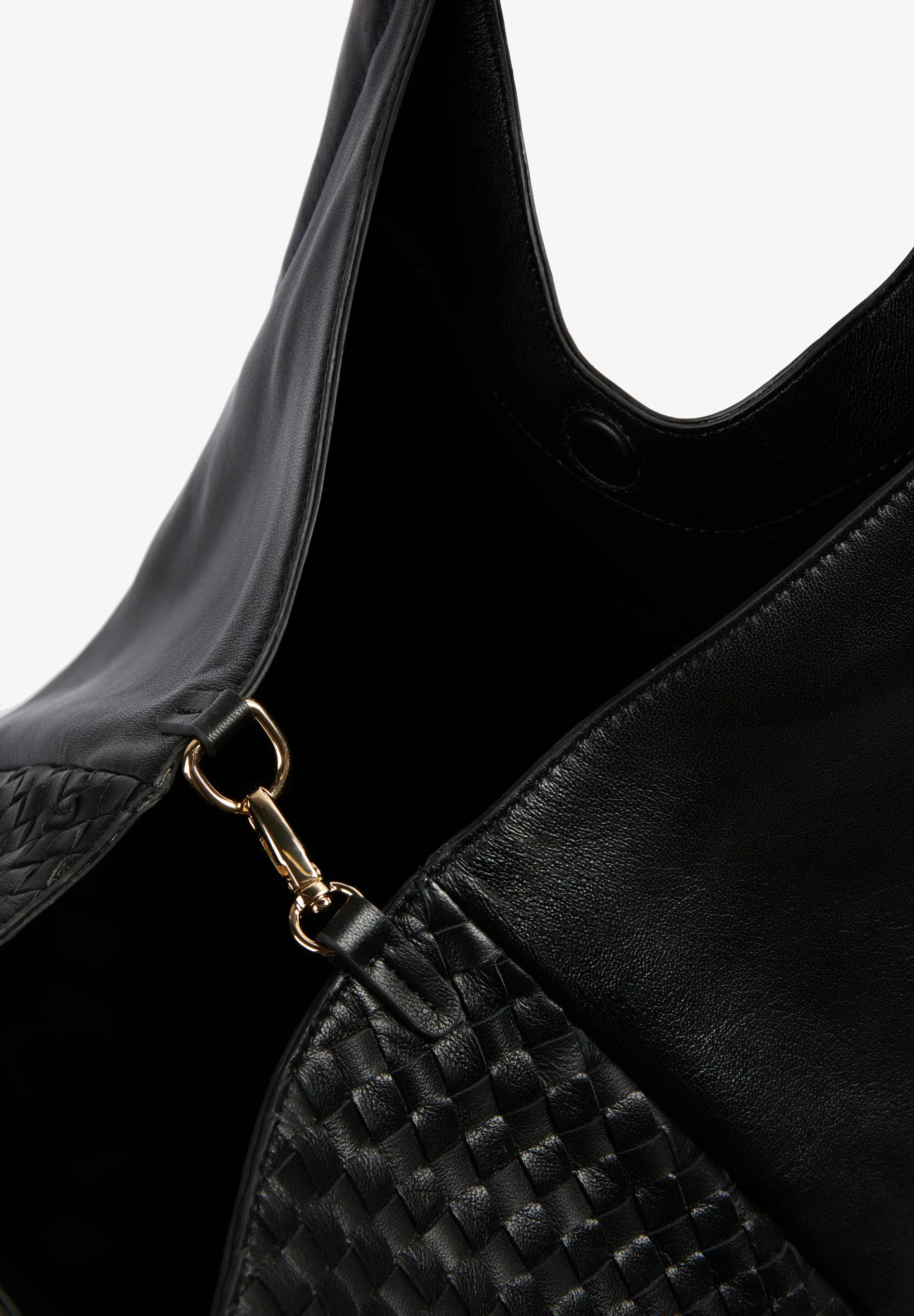 BRAIDED LEATHER TOTE BAG - Image 9
