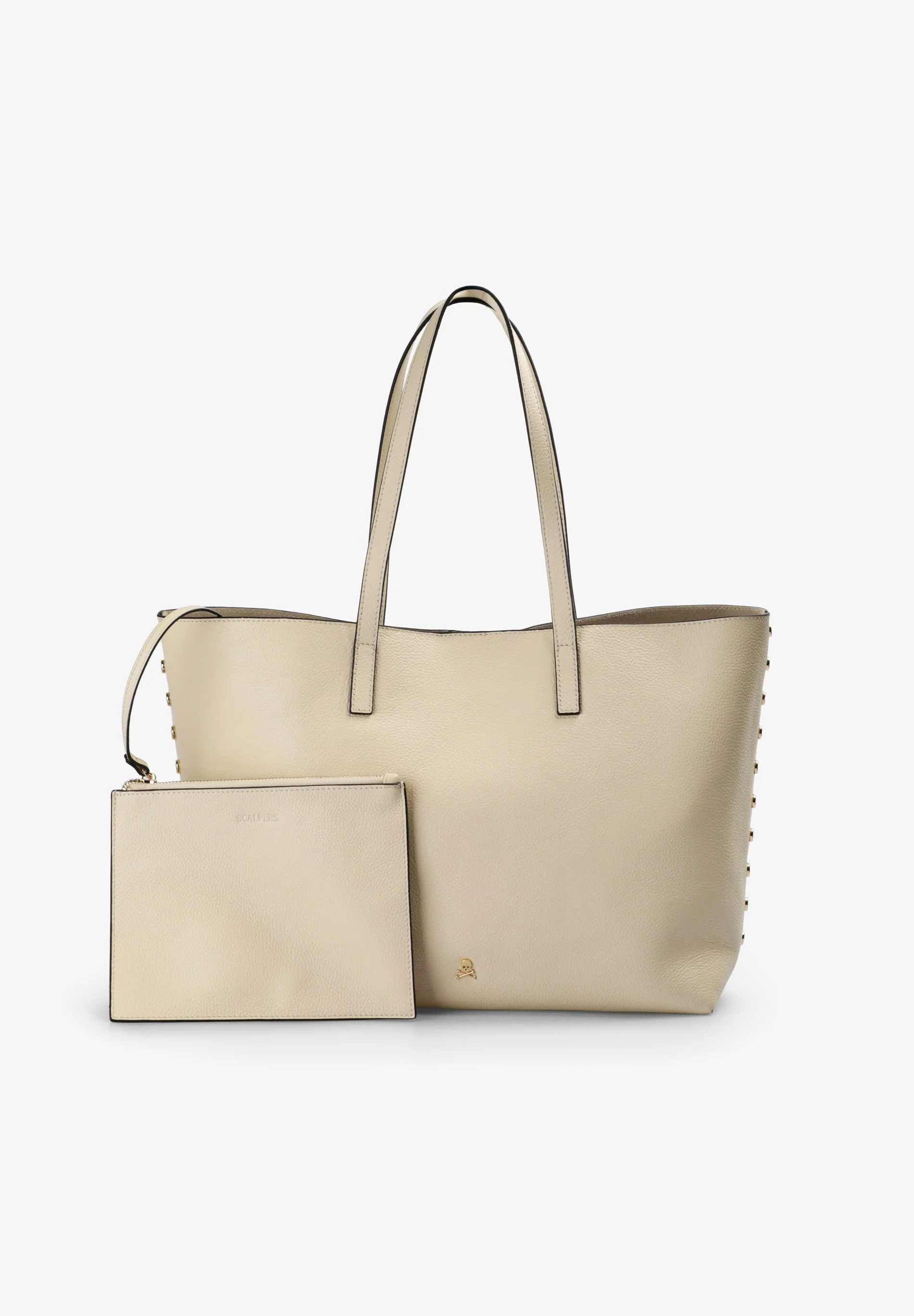 LEATHER TOTE BAG WITH APPLIQUÉS - Image 4