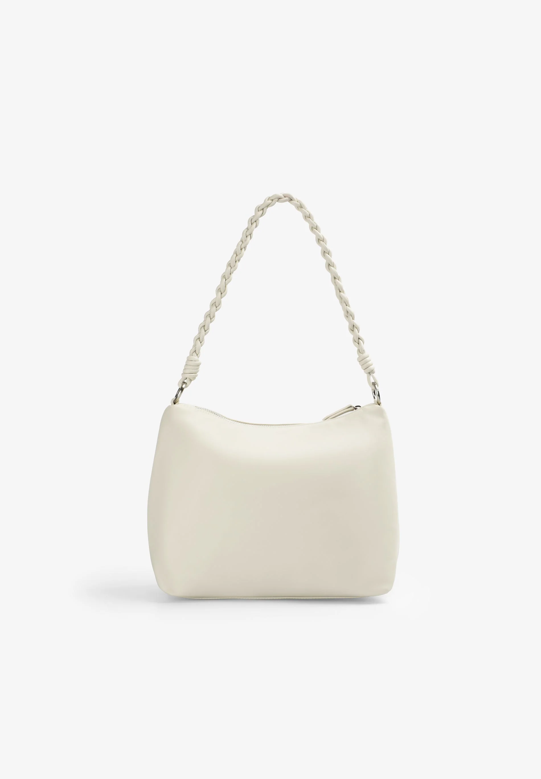 PLAIN BAG WITH BRAIDED HANDLE - Image 2