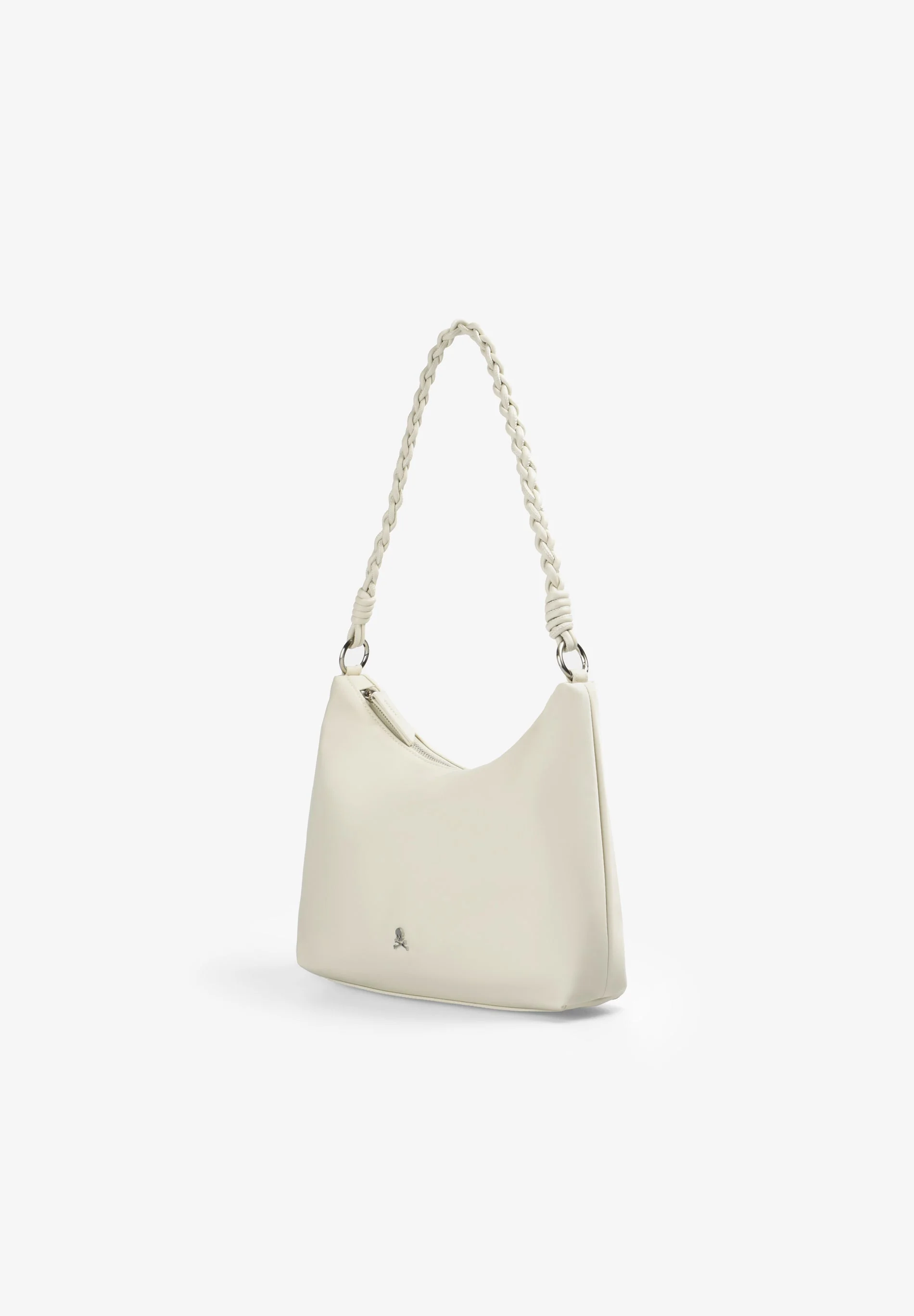 PLAIN BAG WITH BRAIDED HANDLE - Image 4