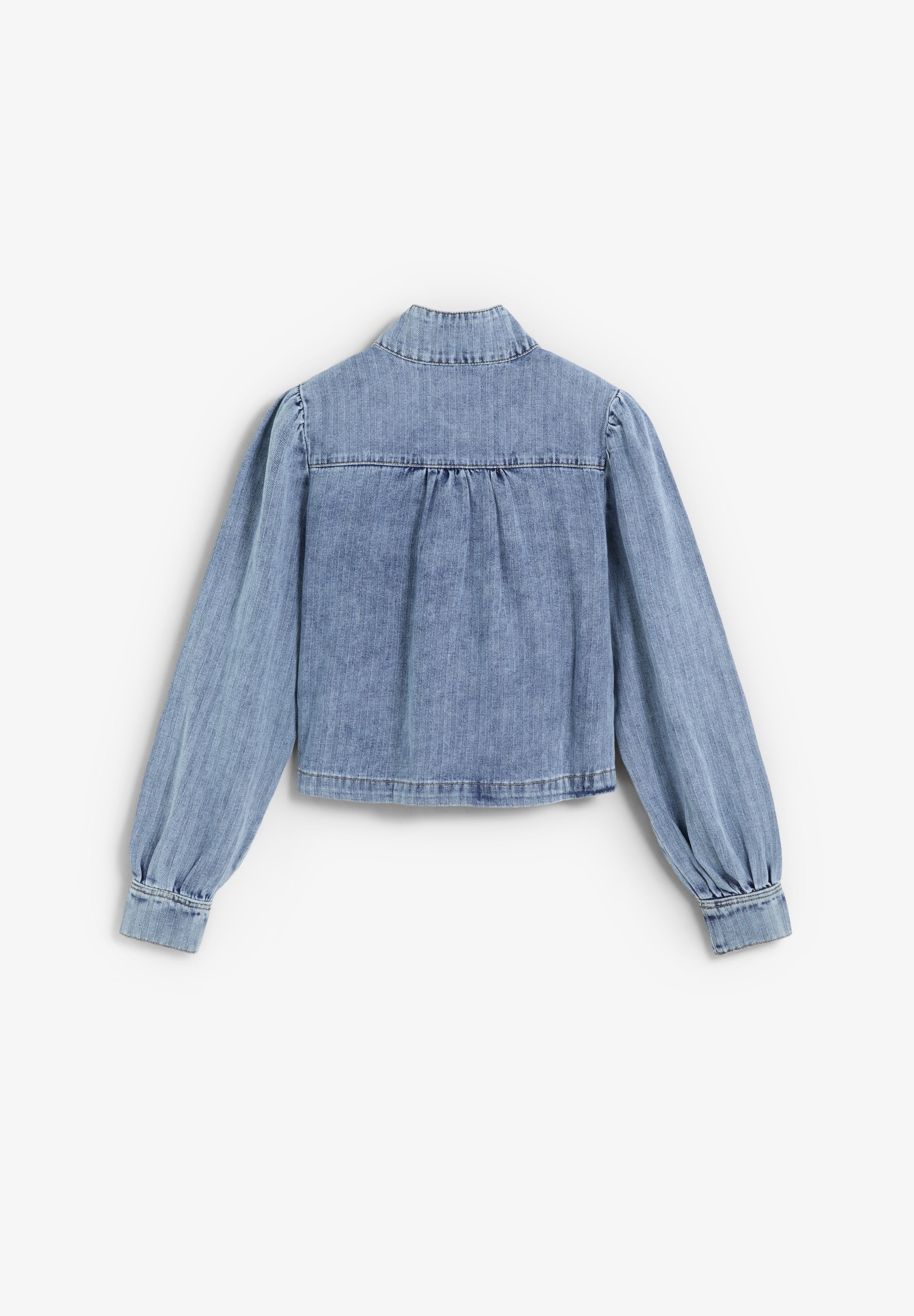 PUFF SLEEVE DENIM JACKET - Image 5