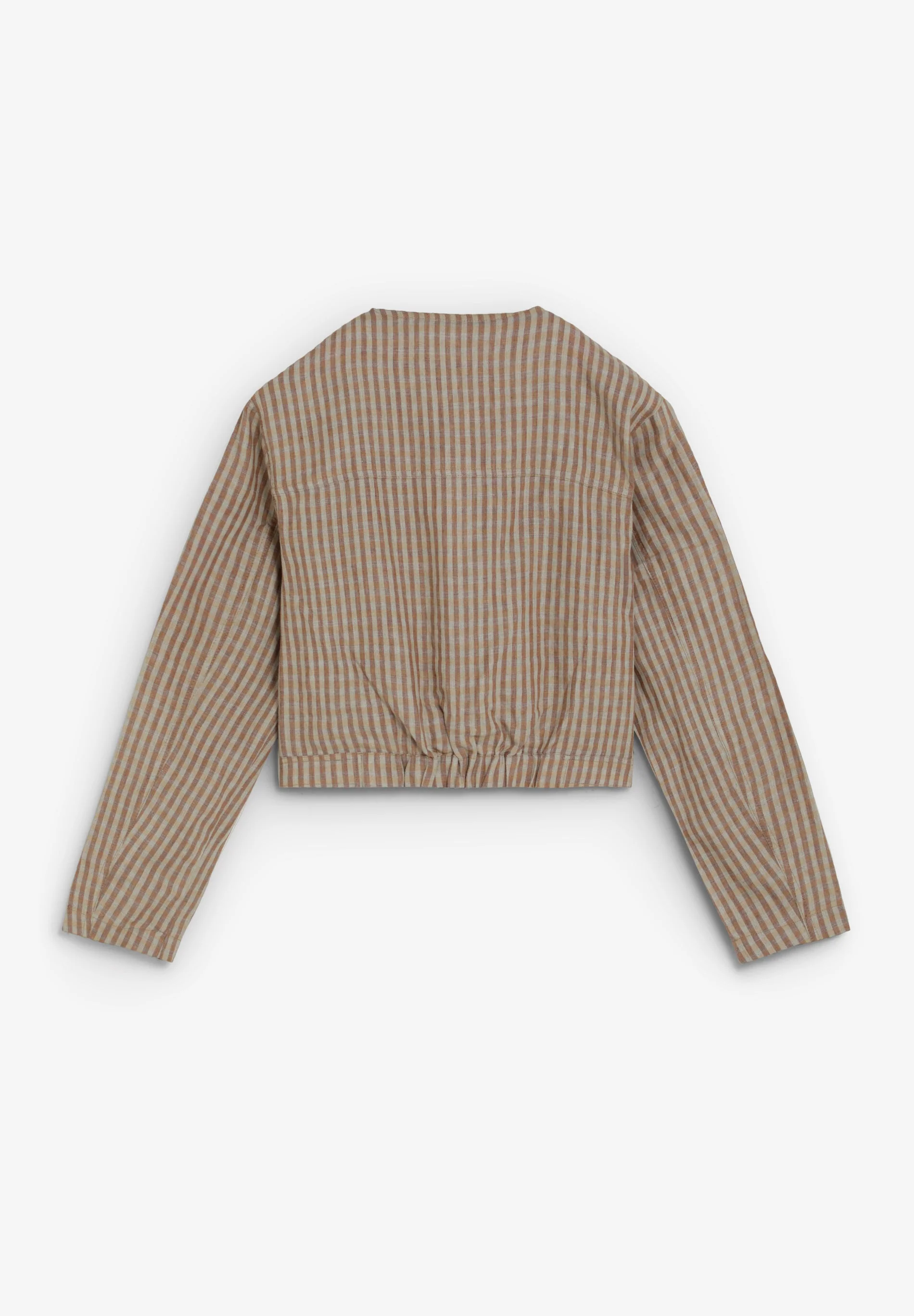 LINEN GINGHAM JACKET - Image 5
