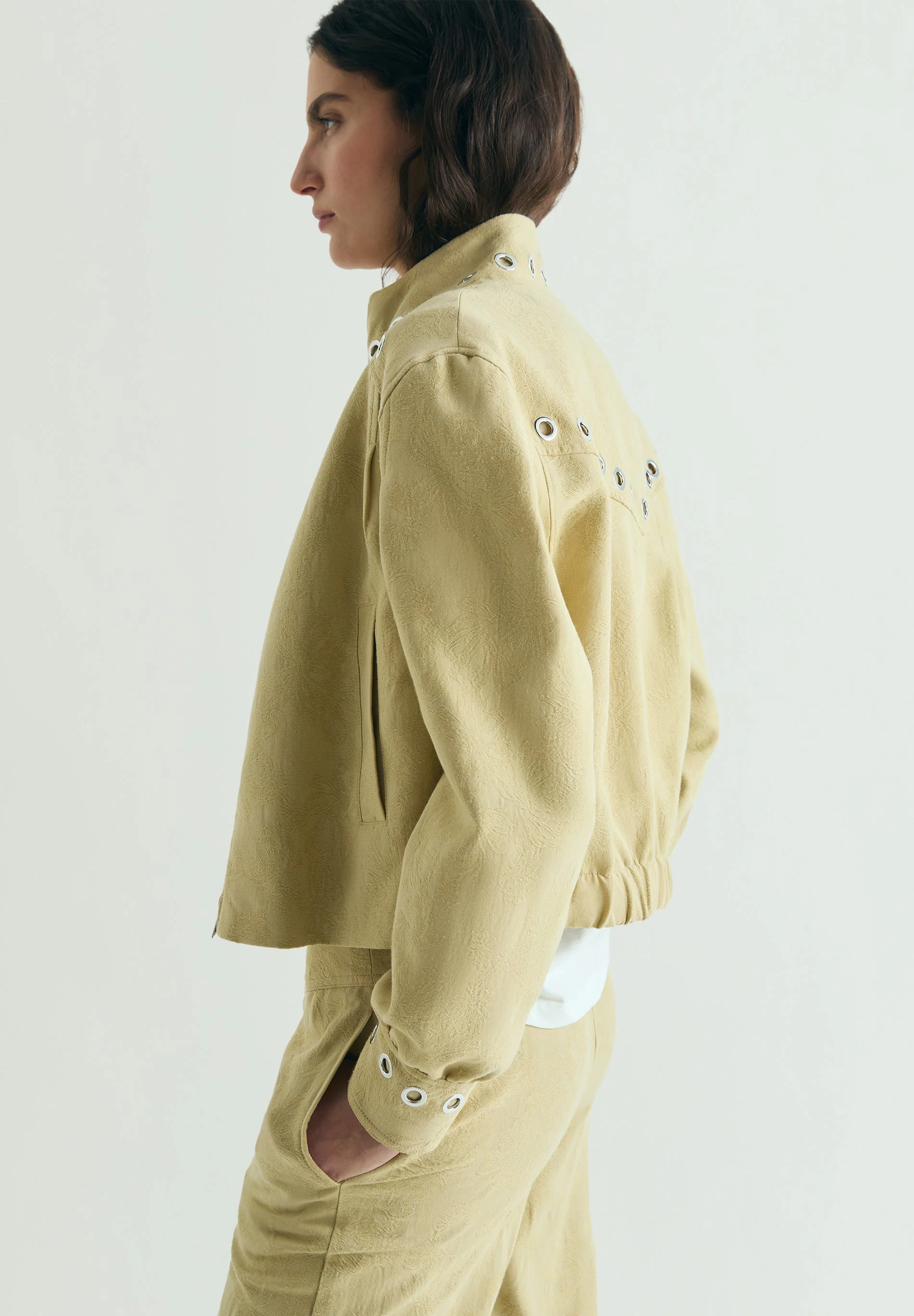 JACQUARD BOMBER JACKET WITH STUDS - Image 3