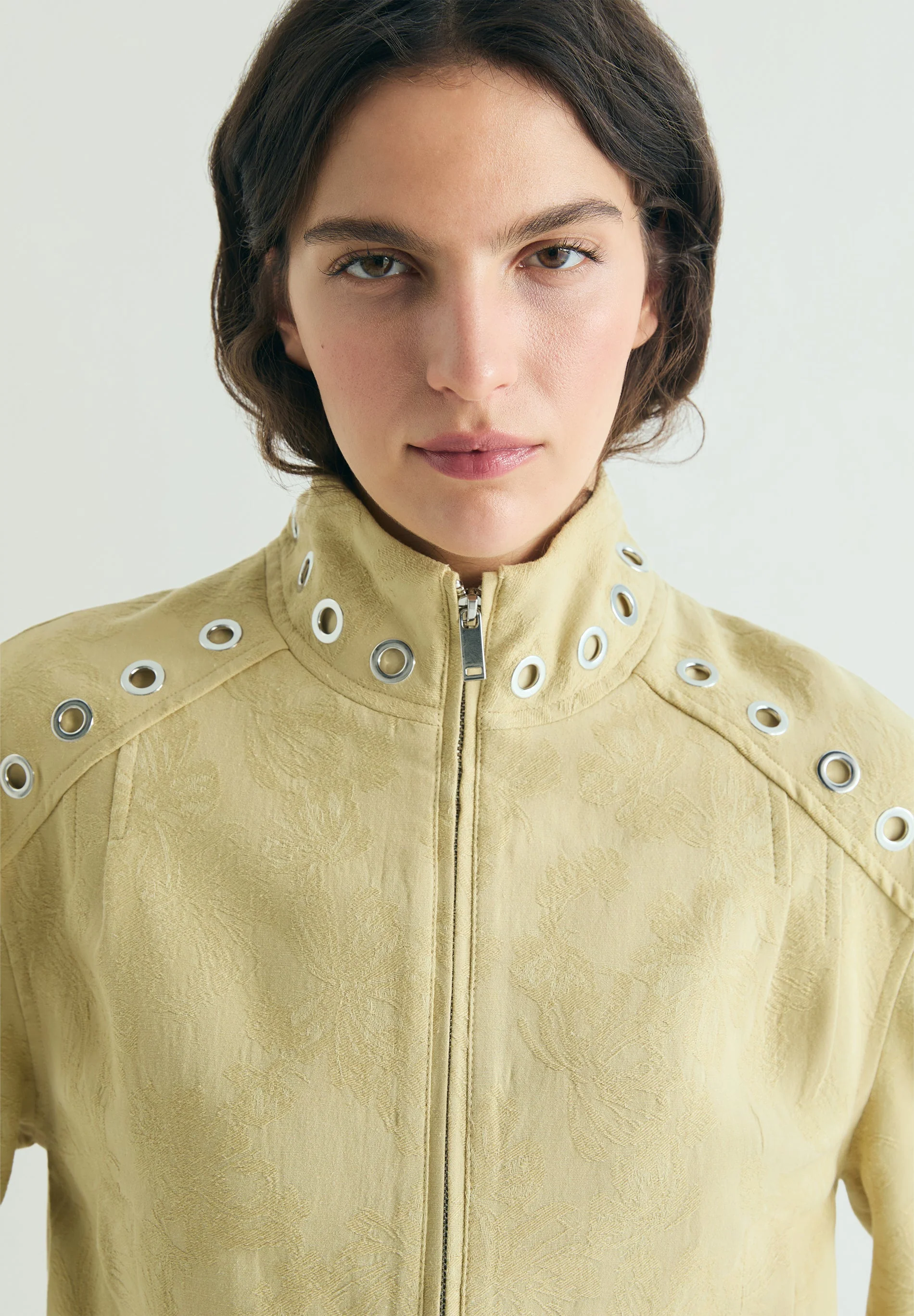 JACQUARD BOMBER JACKET WITH STUDS - Image 4