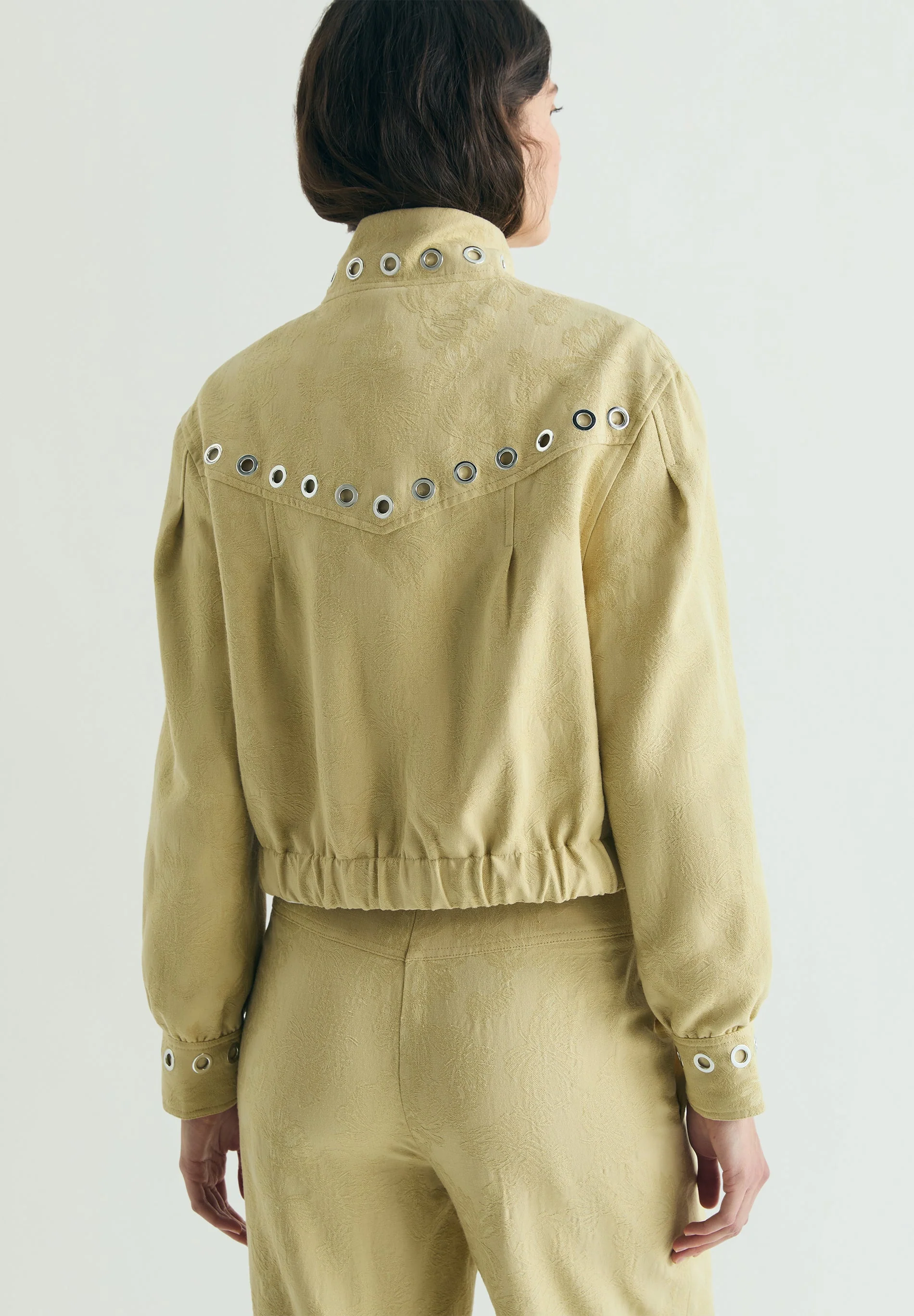 JACQUARD BOMBER JACKET WITH STUDS - Image 5