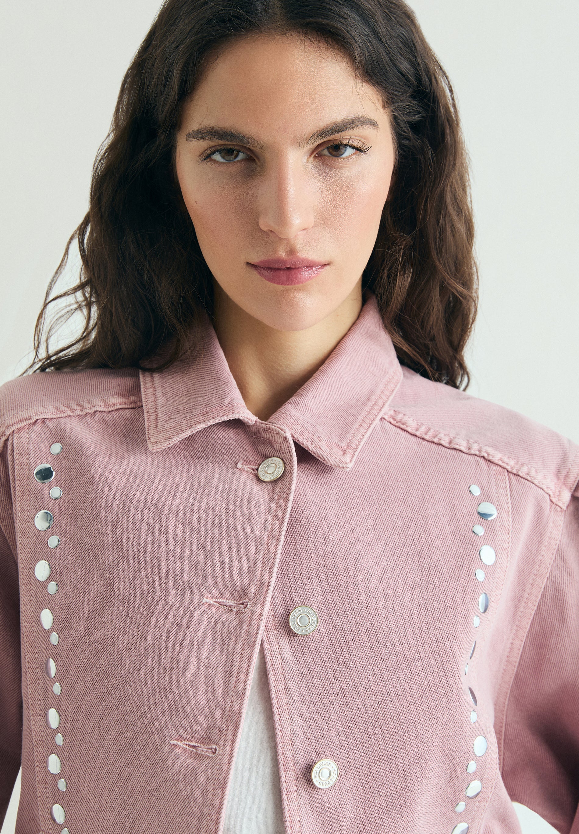 STUDDED DENIM JACKET - Image 6