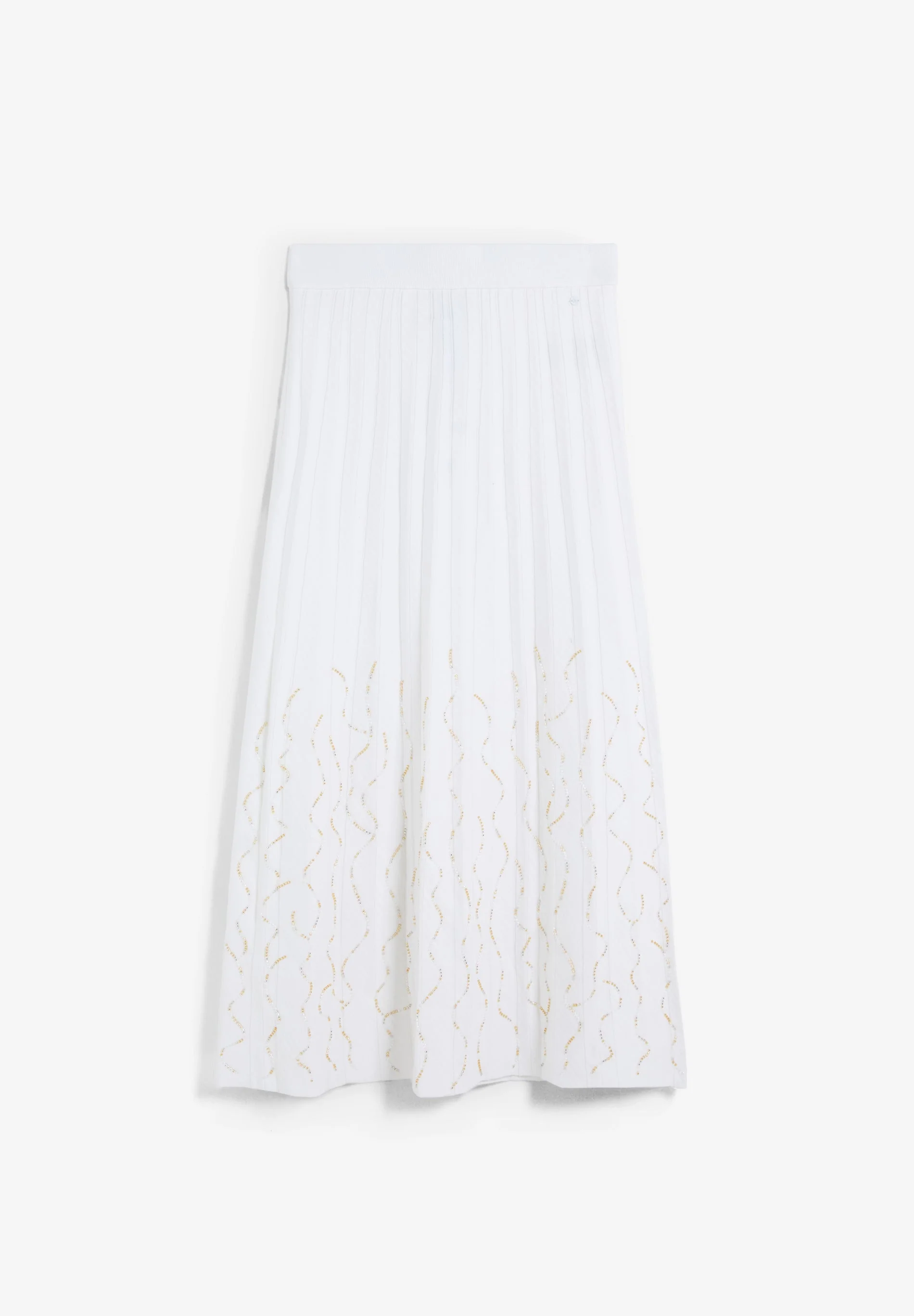 MIDI KNIT SKIRT WITH BEADS - Image 4