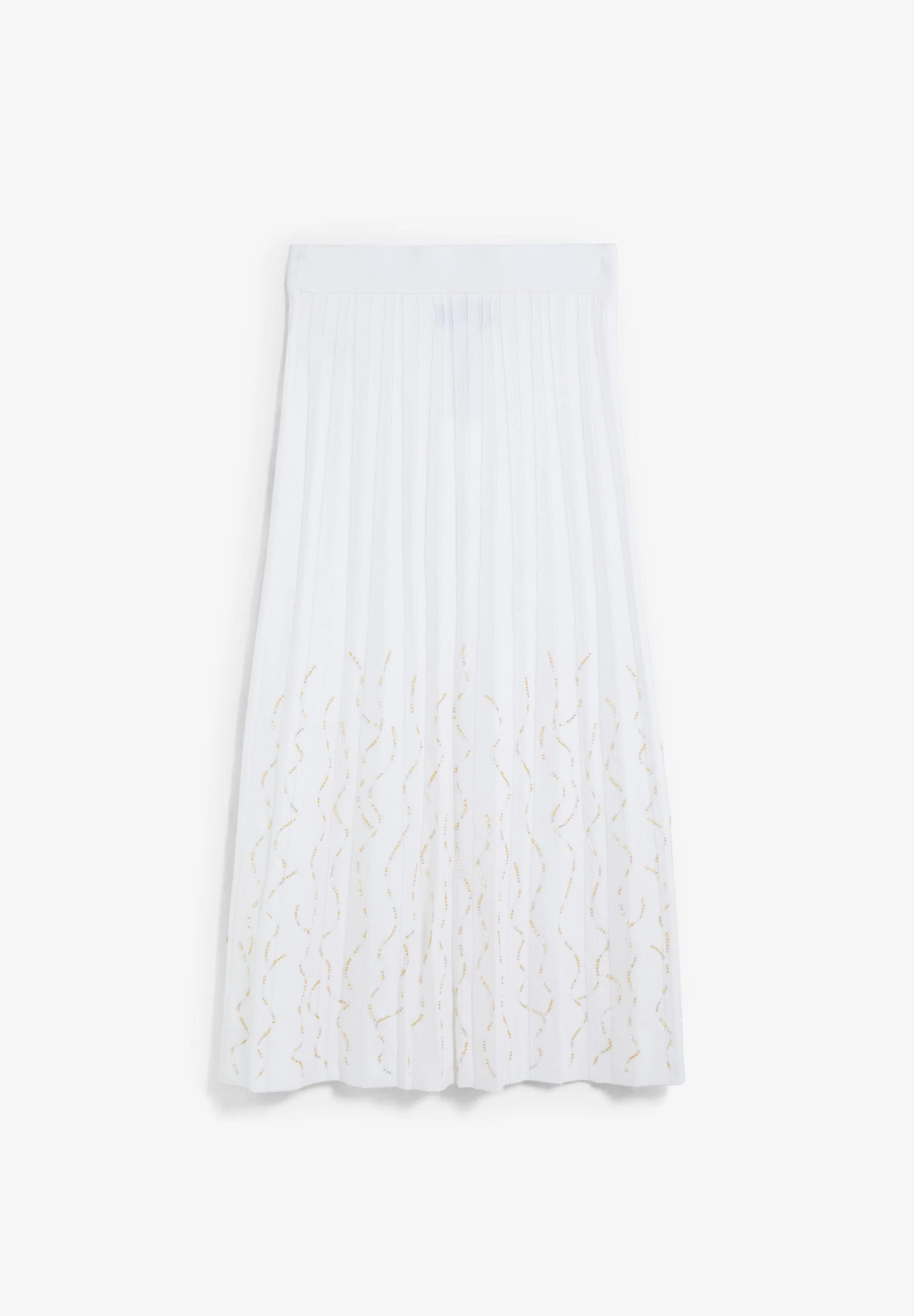MIDI KNIT SKIRT WITH BEADS - Image 5