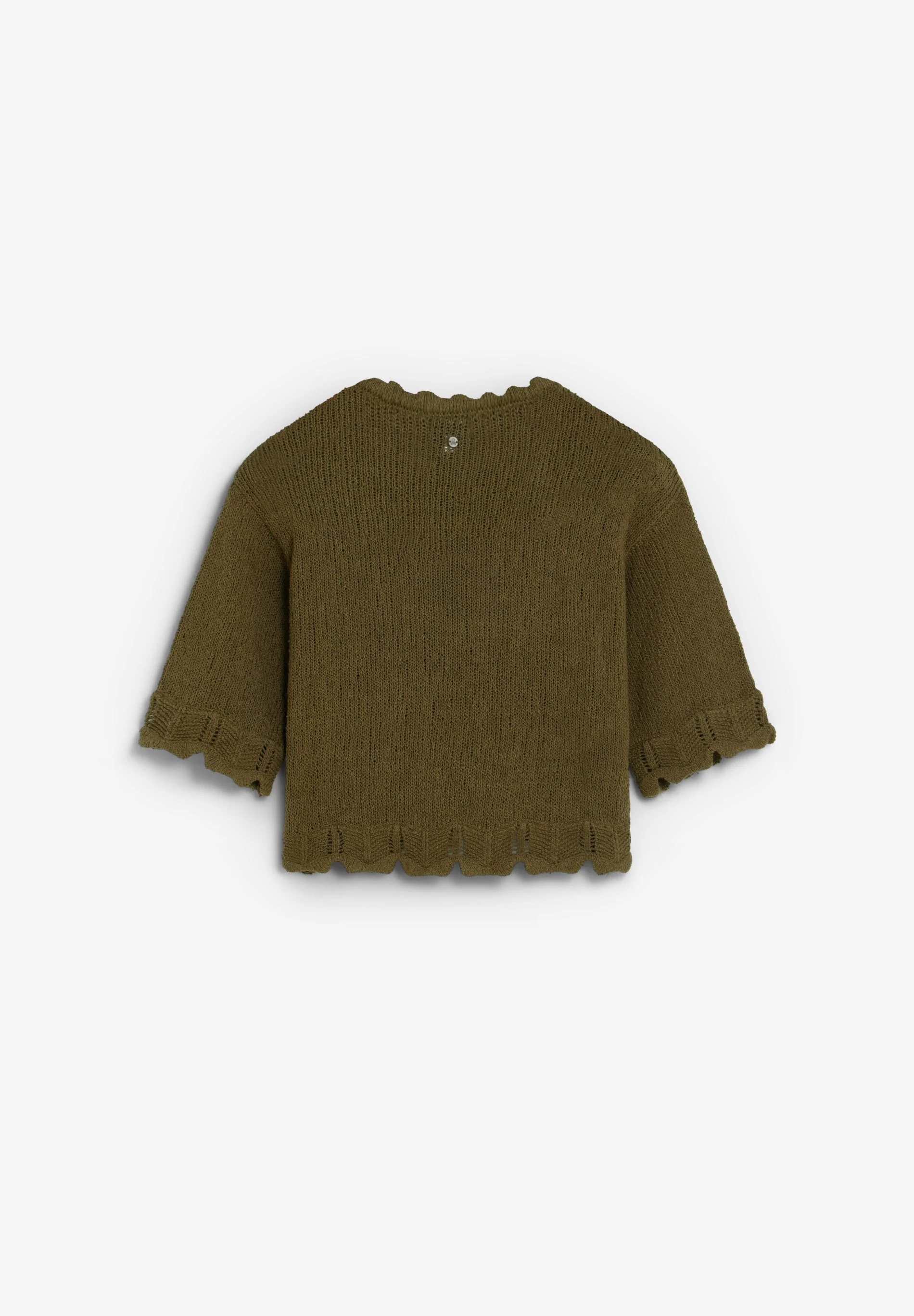 CROPPED SHORT SLEEVE SWEATER - Image 5