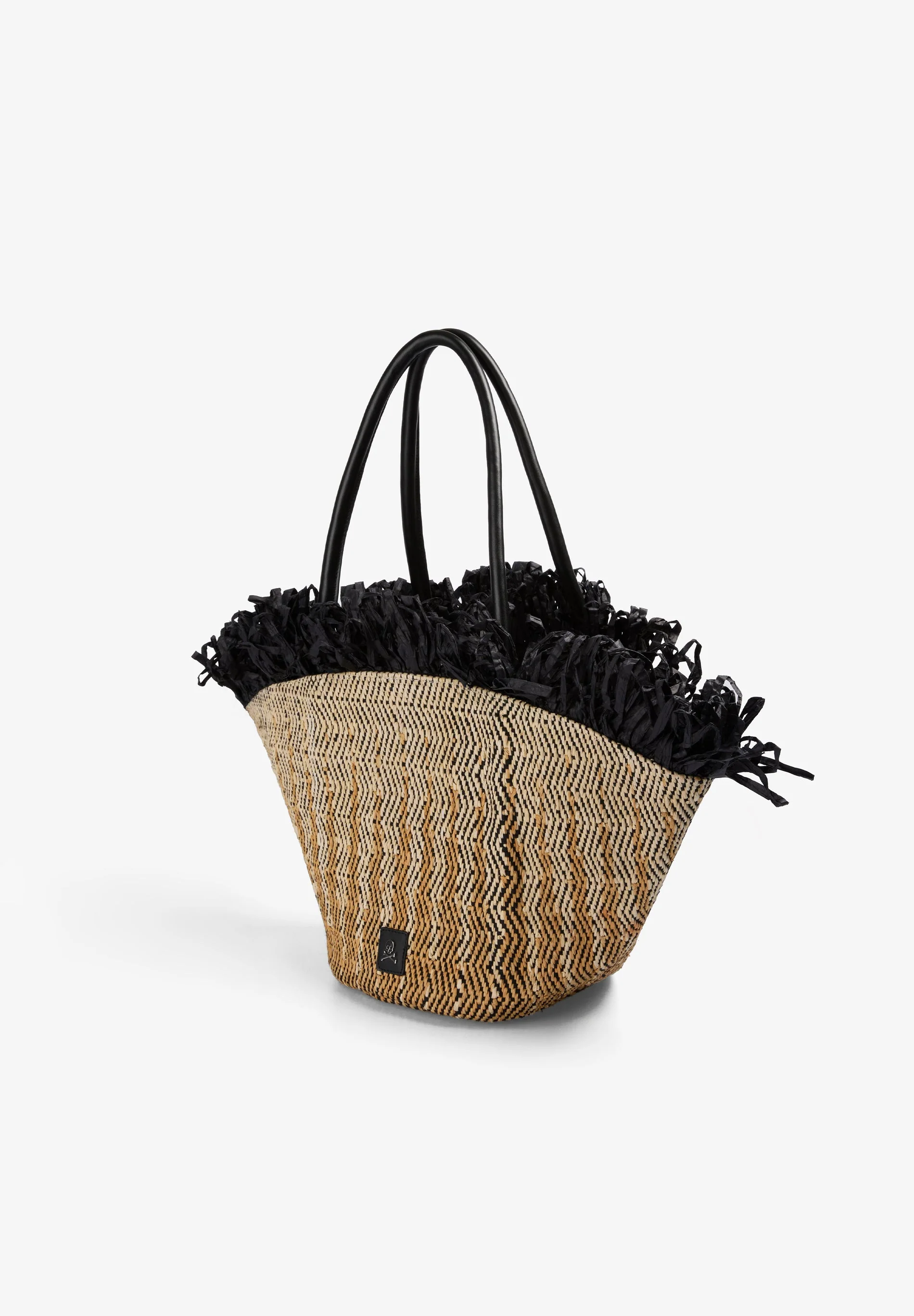 NATURAL FIBRE CARRYCOT WITH FRINGES - Image 3