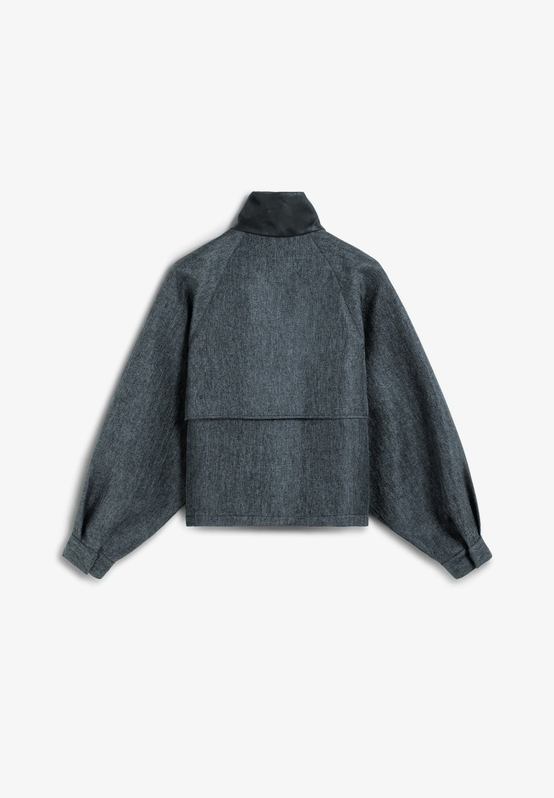 BOMBER JACKET WITH CONTRAST COLLAR - Image 8