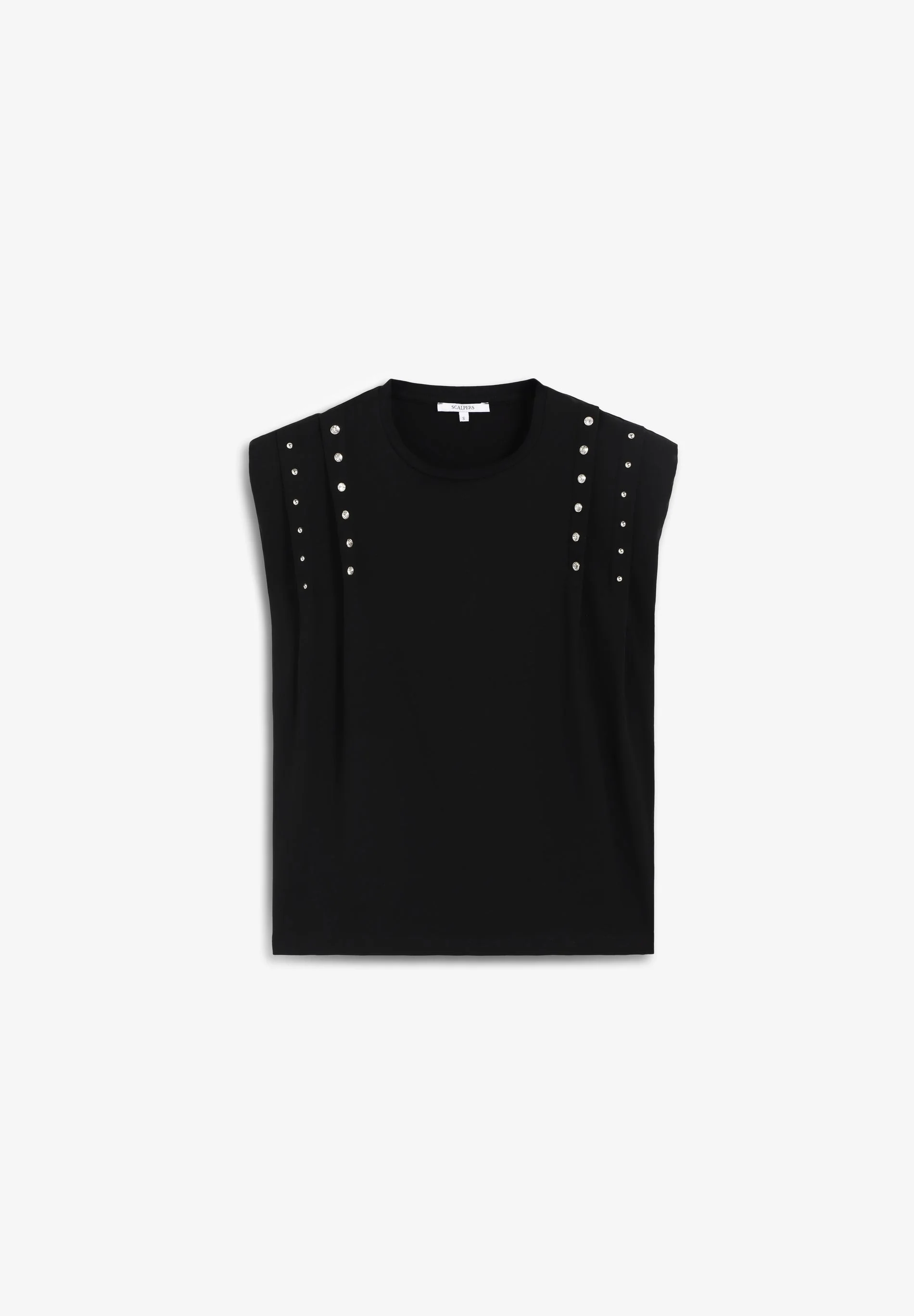 SLEEVELESS STUDDED T-SHIRT - Image 5