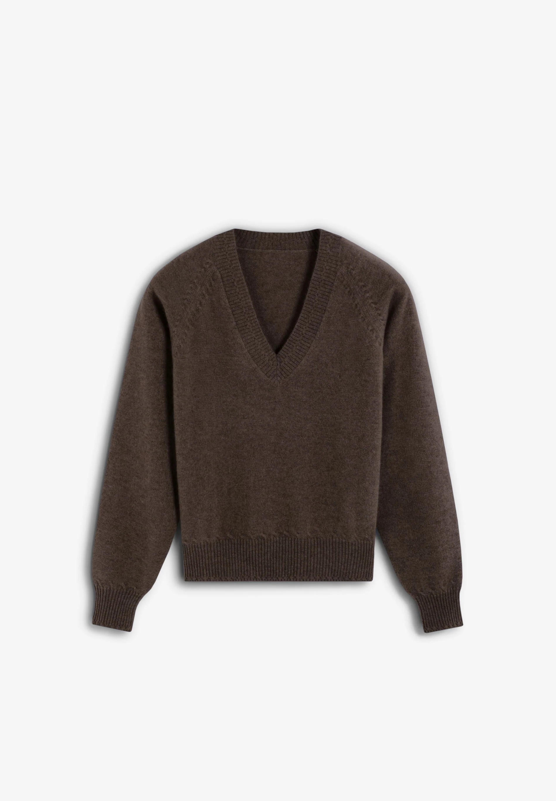 V-NECK 100% CASHMERE SWEATER - Image 2