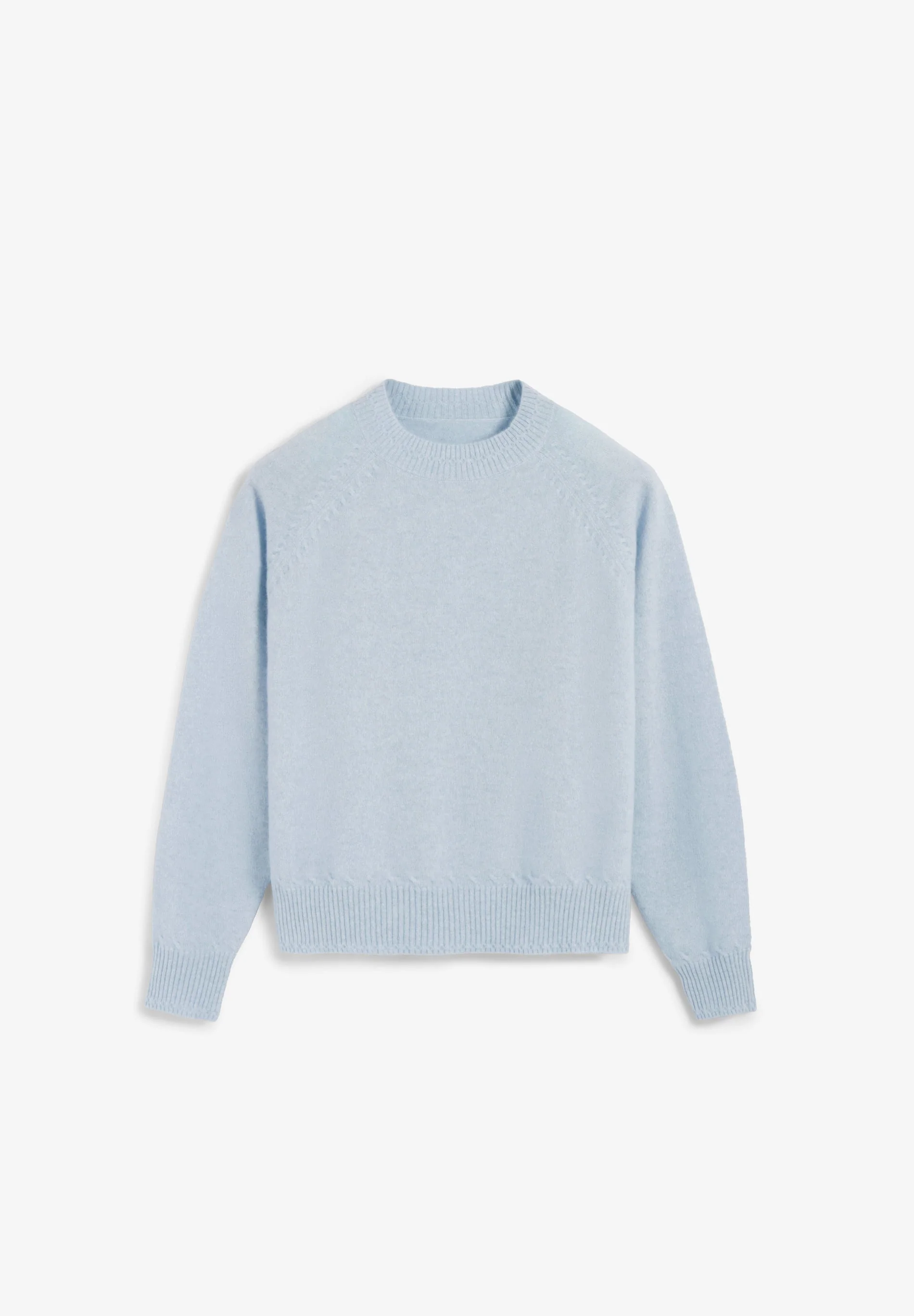 ROUND NECK 100% CASHMERE SWEATER - Image 2