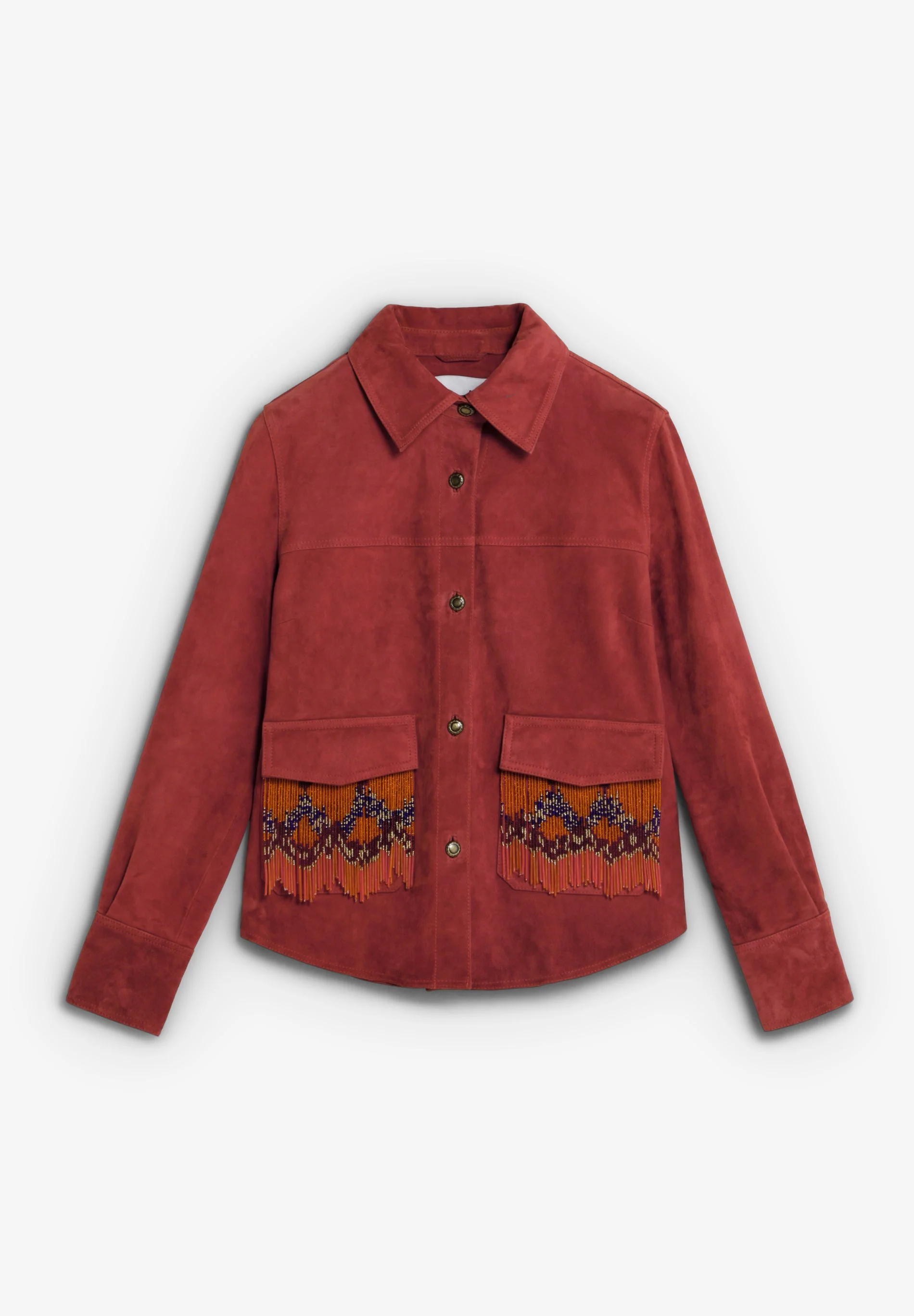 SUEDE JACKET WITH BEADS - Image 2