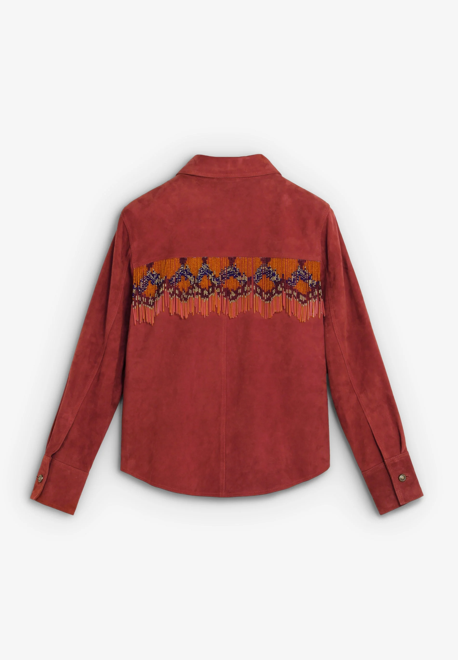 SUEDE JACKET WITH BEADS - Image 3