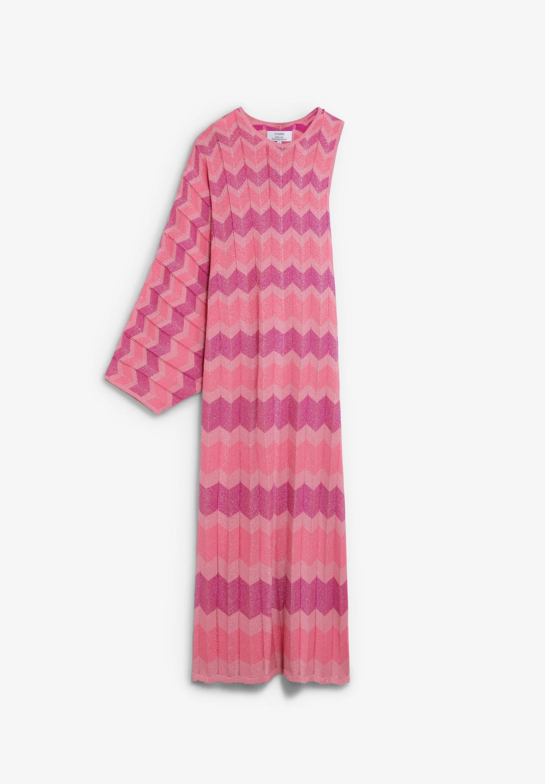ASYMMETRIC LUREX KNIT DRESS - Image 4