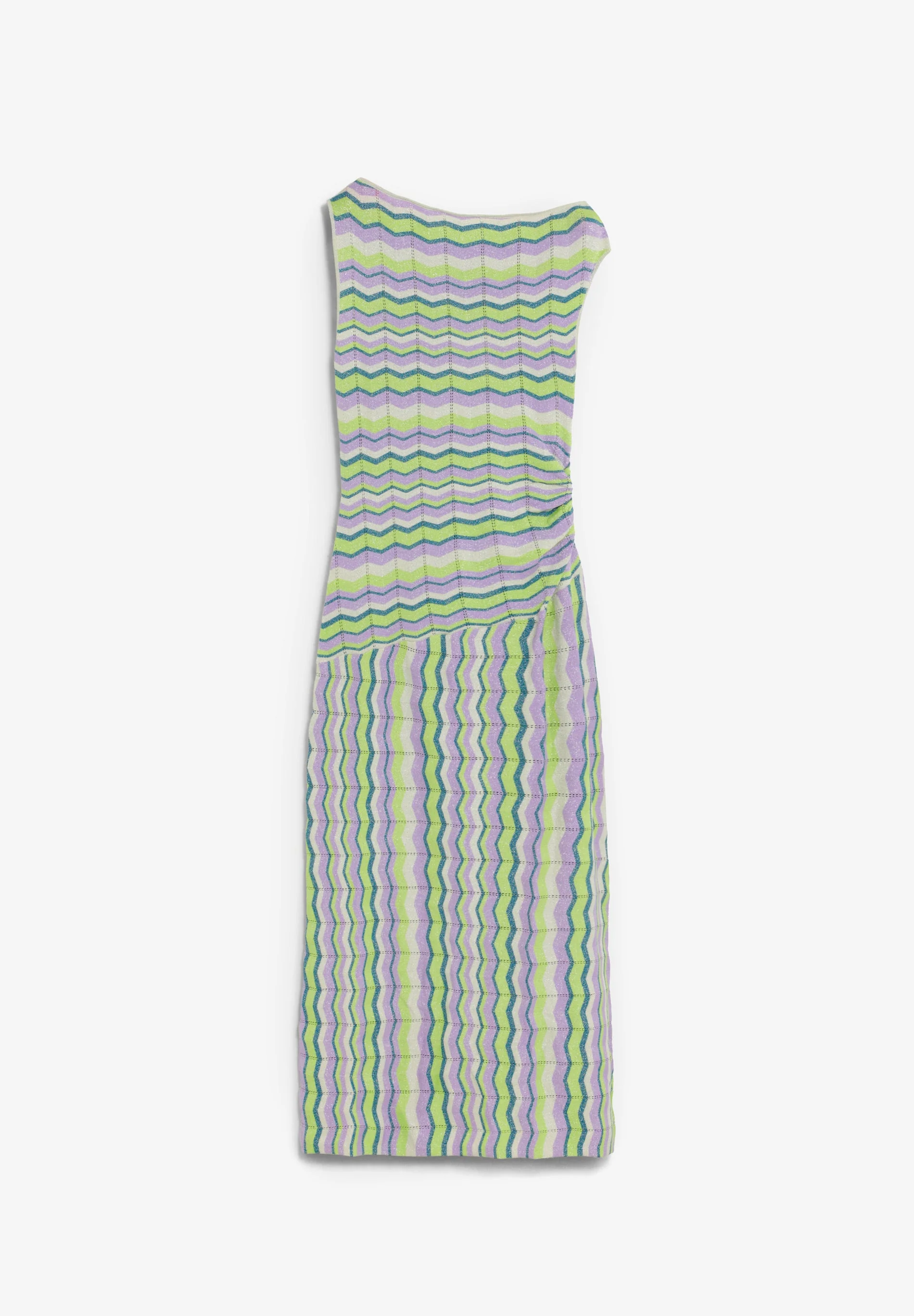 ZIGZAG KNIT MIDI DRESS - Image 4