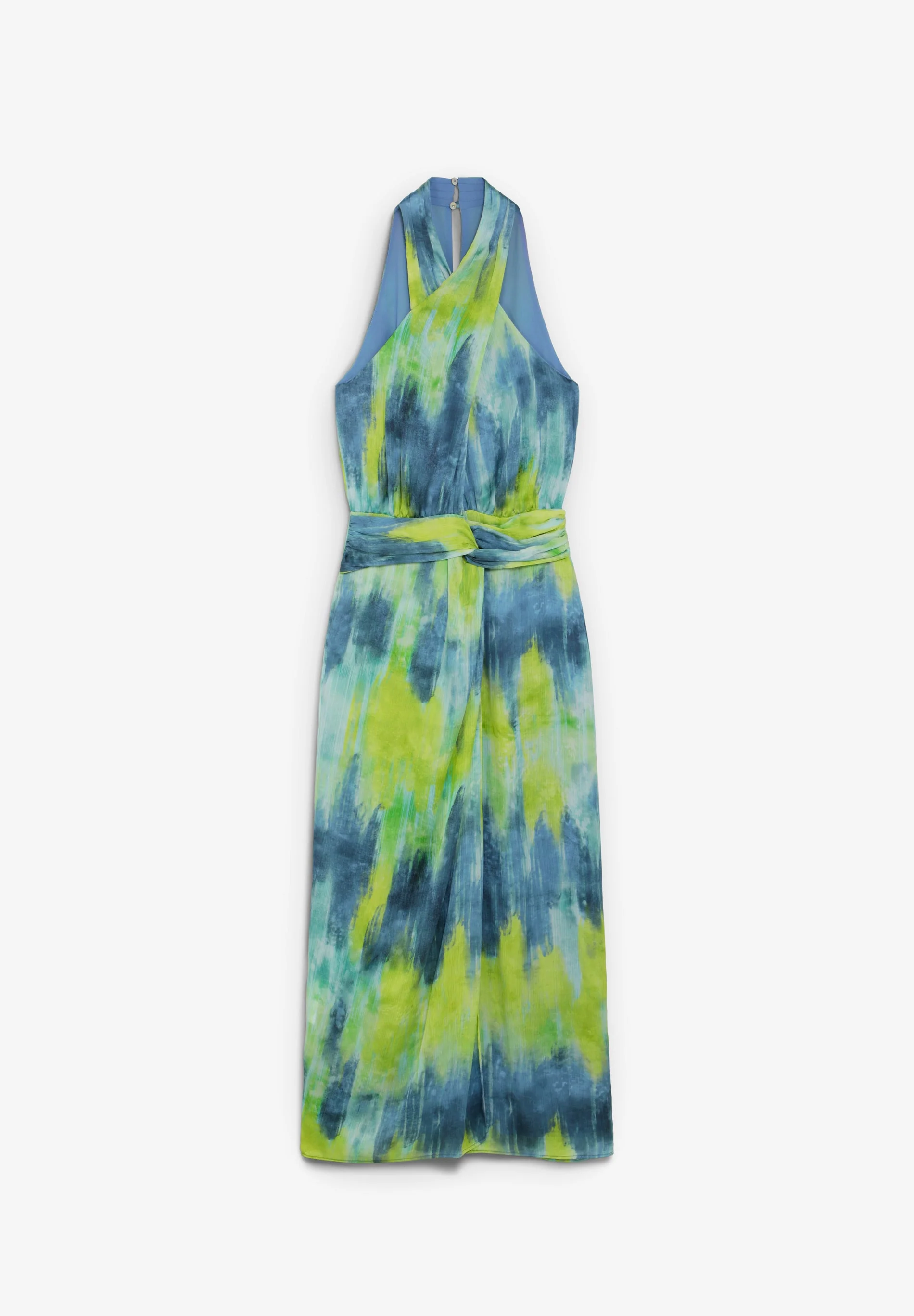 TIE DYE MIDI DRESS WITH KNOT - Image 4