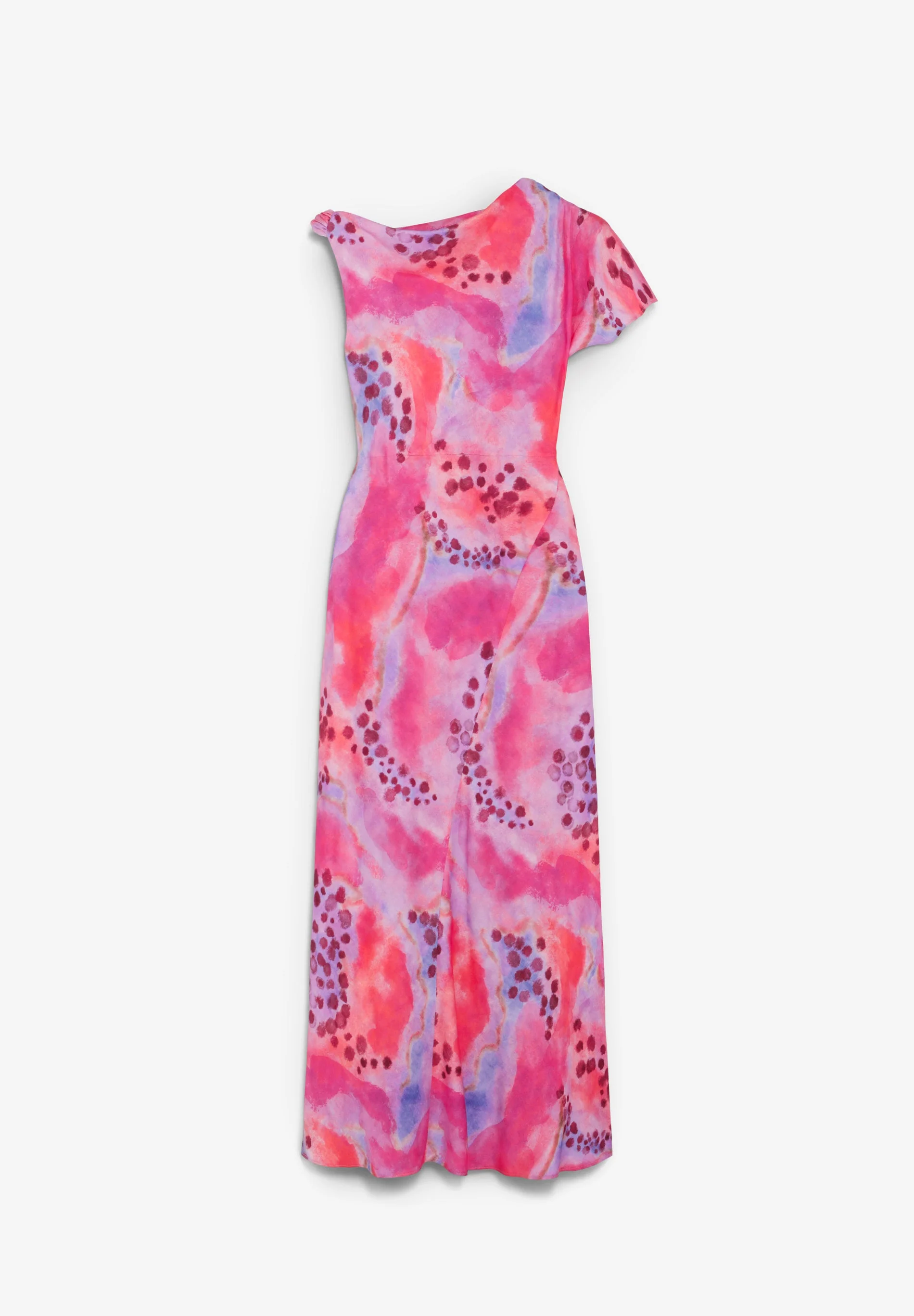SATIN ASYMMETRIC DRESS - Image 4