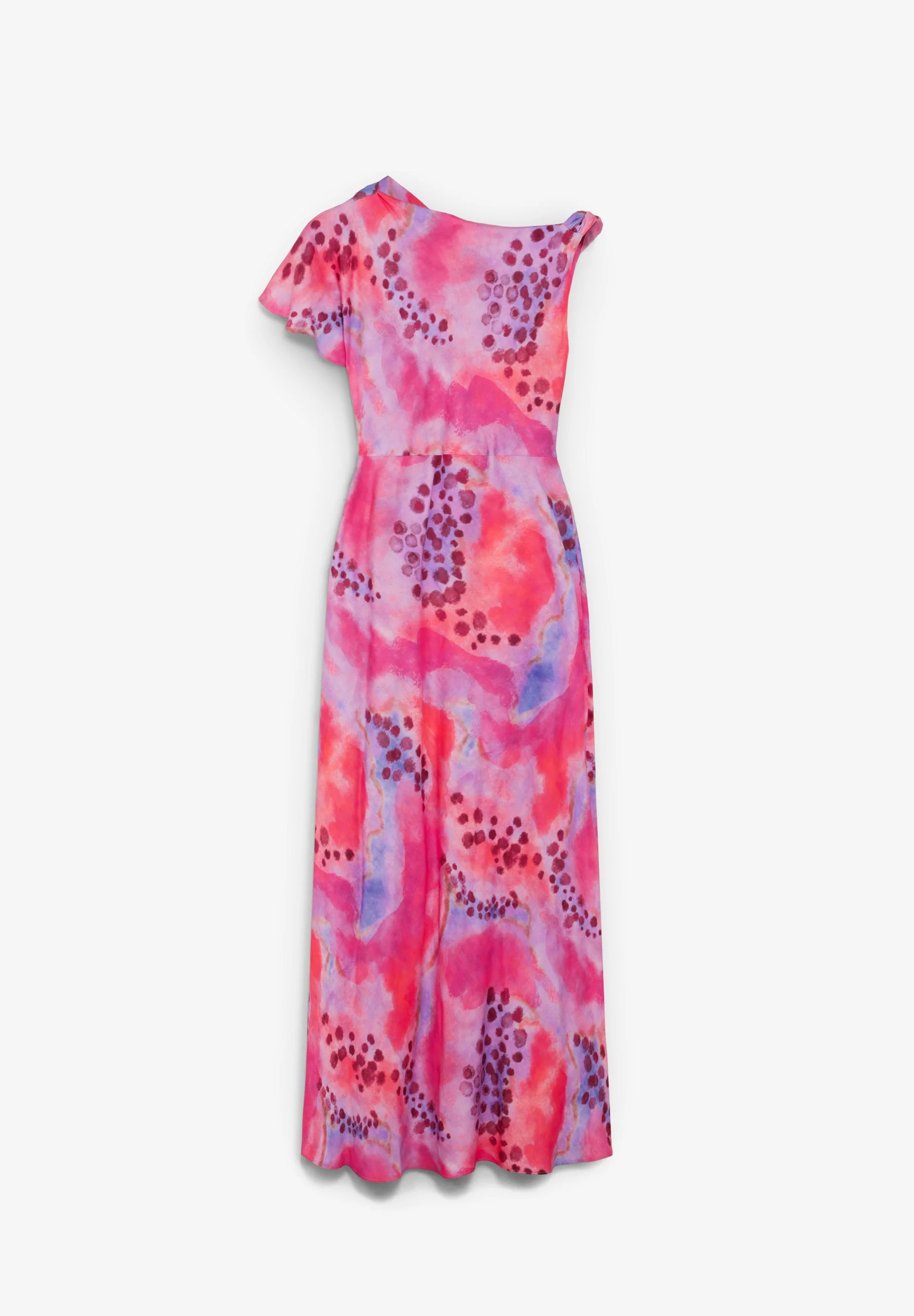 SATIN ASYMMETRIC DRESS - Image 5