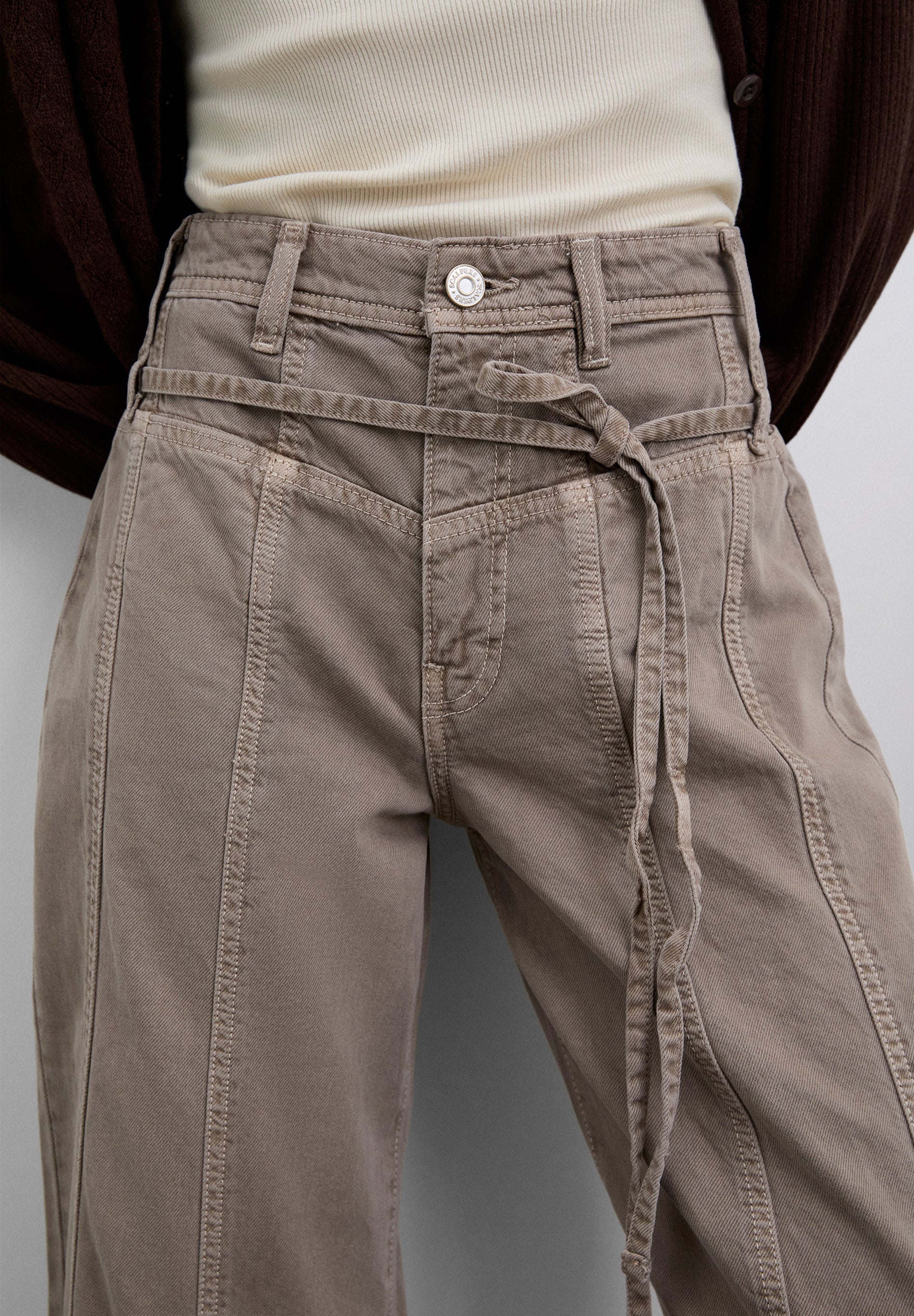 JEANS WITH WAISTBAND DETAIL - Image 4