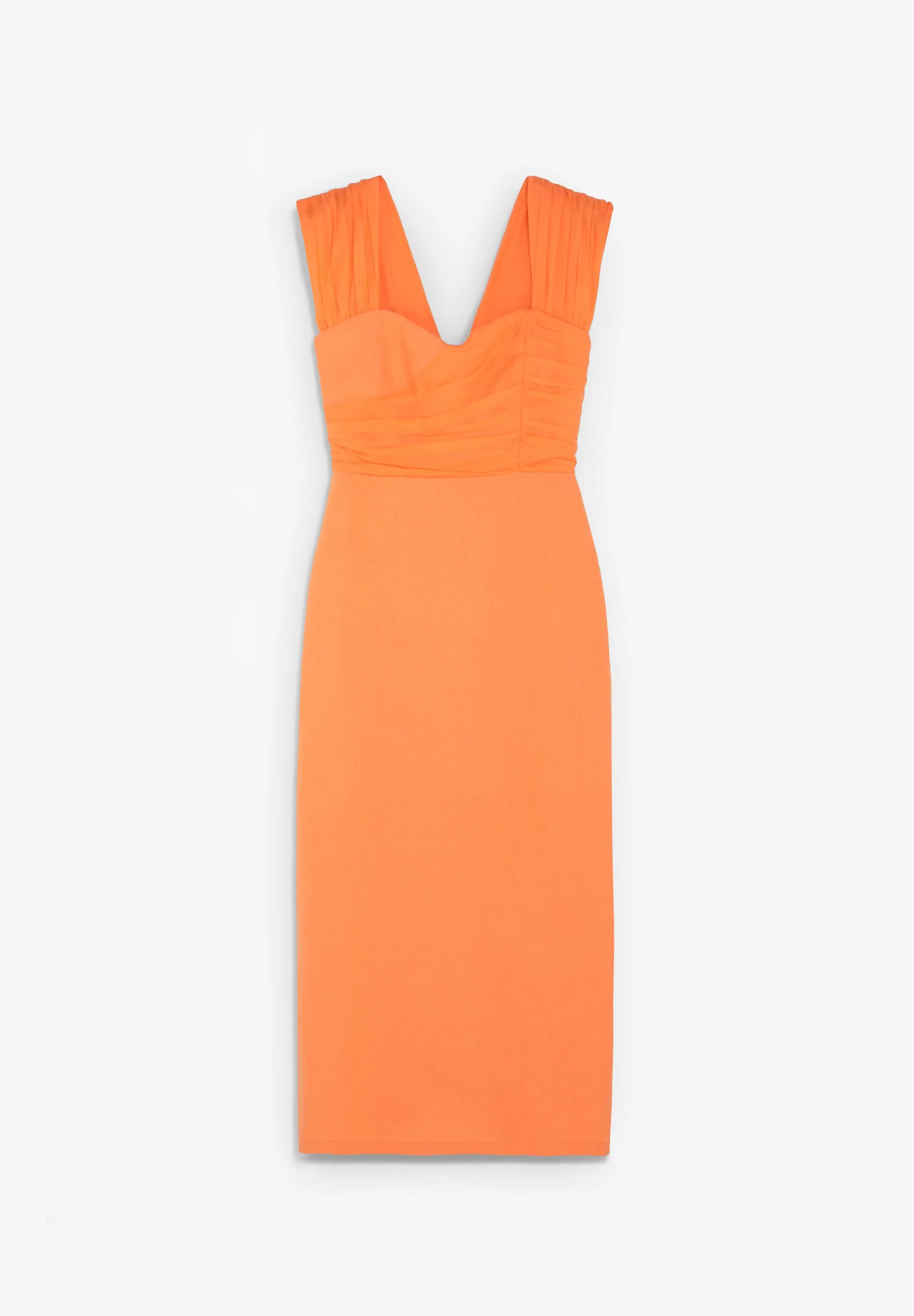 DRAPED LINEN DRESS - Image 4