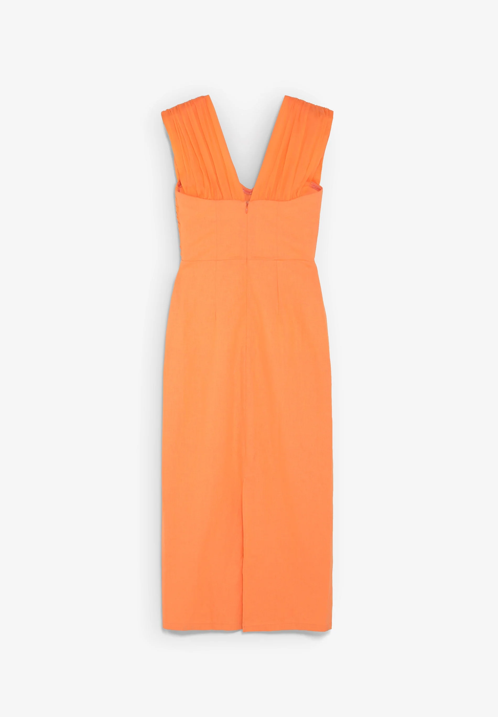 DRAPED LINEN DRESS - Image 5