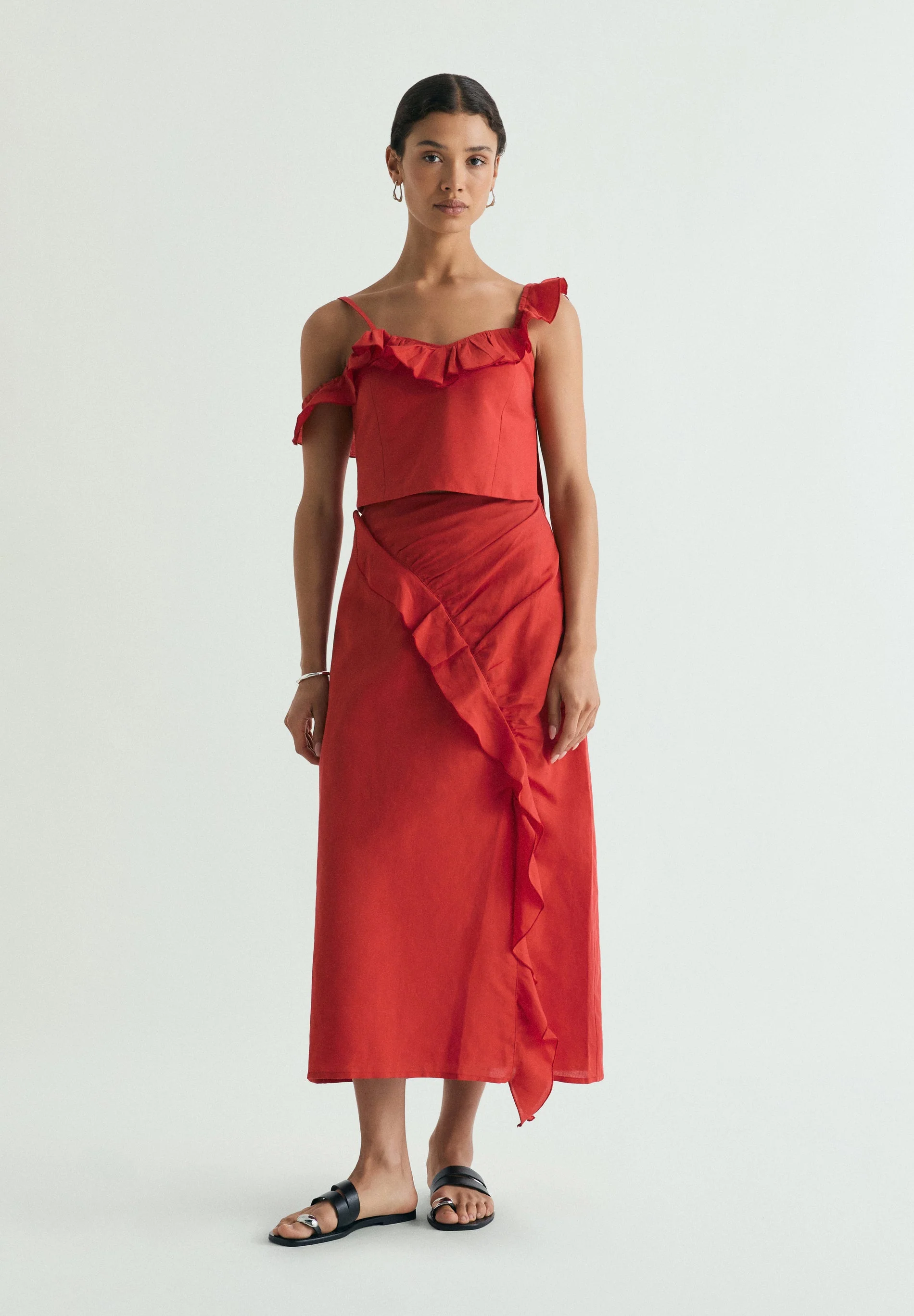 SCLINEN RUFFLE TOP - Image 2