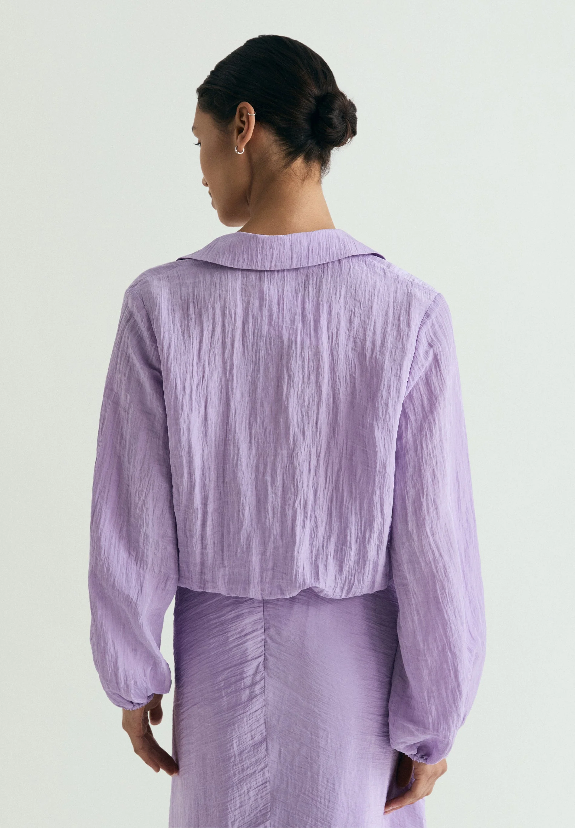 FLOWING BLOUSE WITH CRISS-CROS DETAIL - Image 3