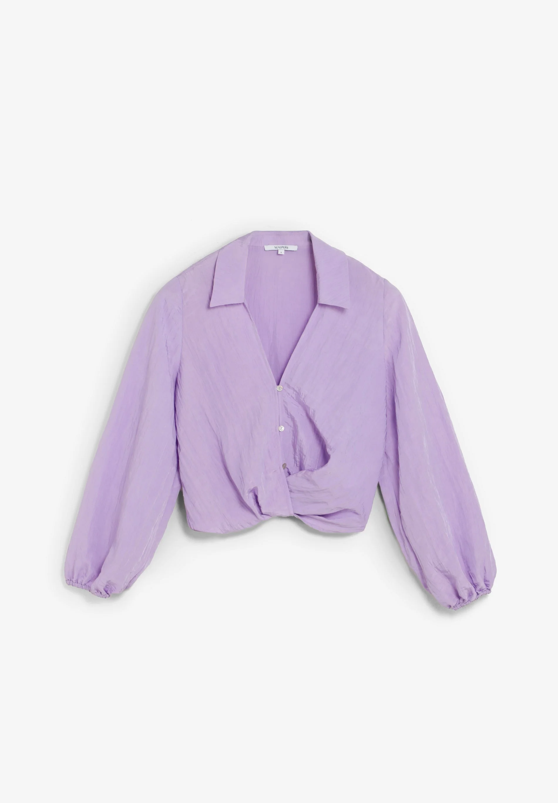 FLOWING BLOUSE WITH CRISS-CROS DETAIL - Image 4