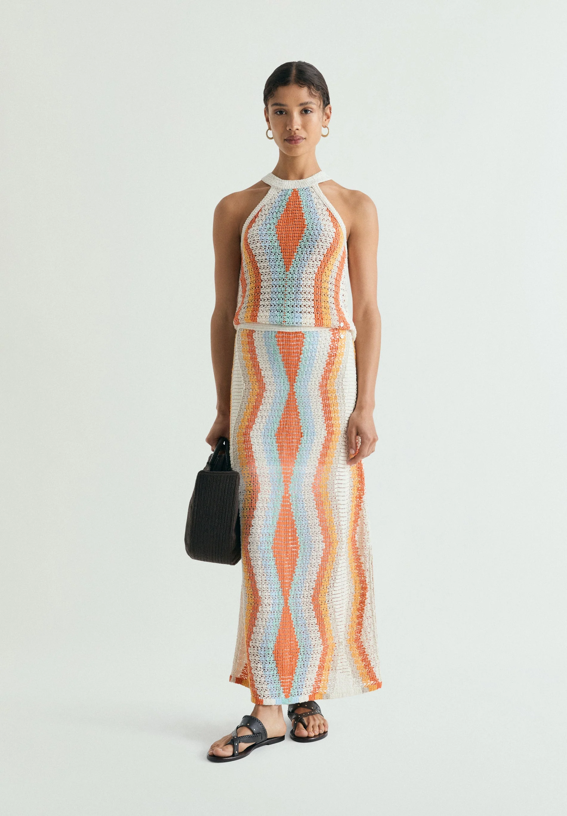 MULTICOLOURED CROCHET SKIRT