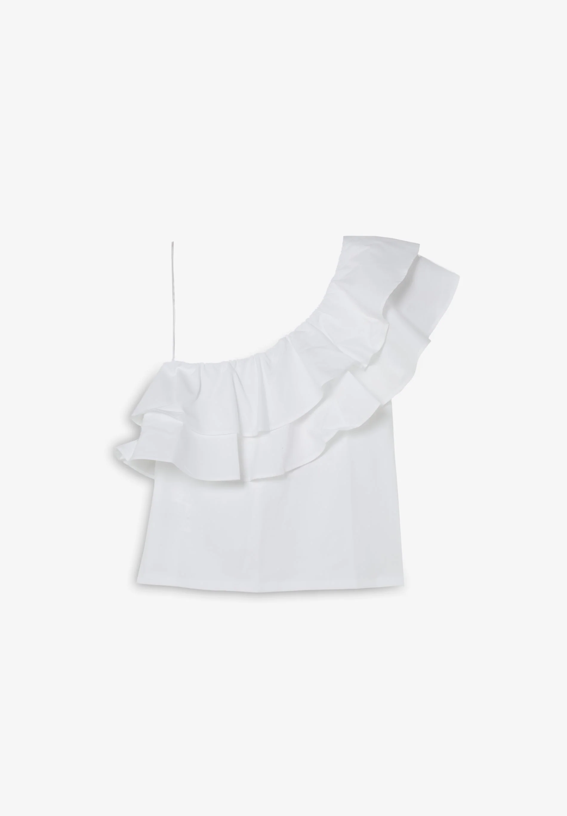 ASYMMETRIC RUFFLE T-SHIRT - Image 2