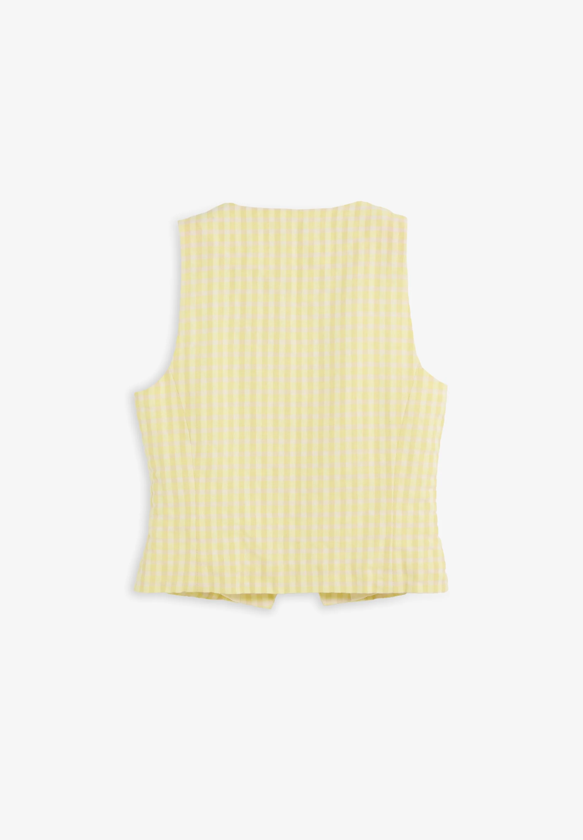 ASYMMETRIC GINGHAM WAISTCOAT - Image 6