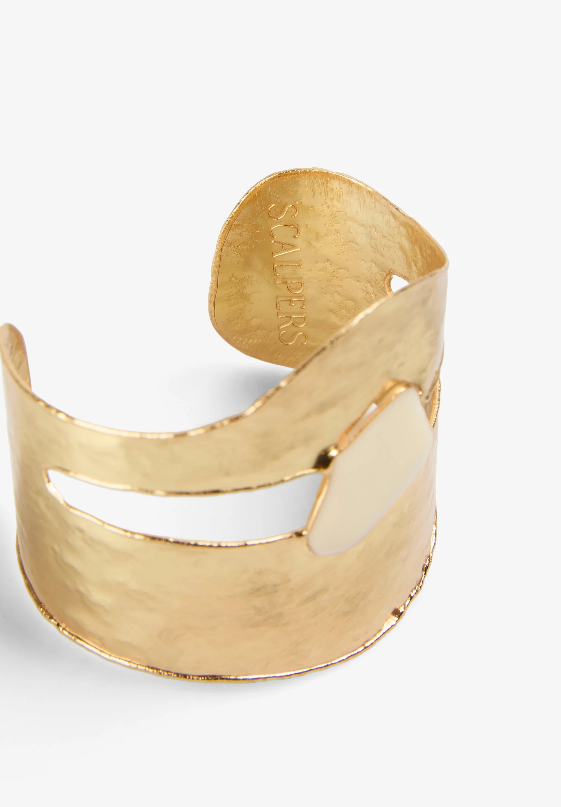 TEXTURED GOLD TONE BRACELET - Image 3