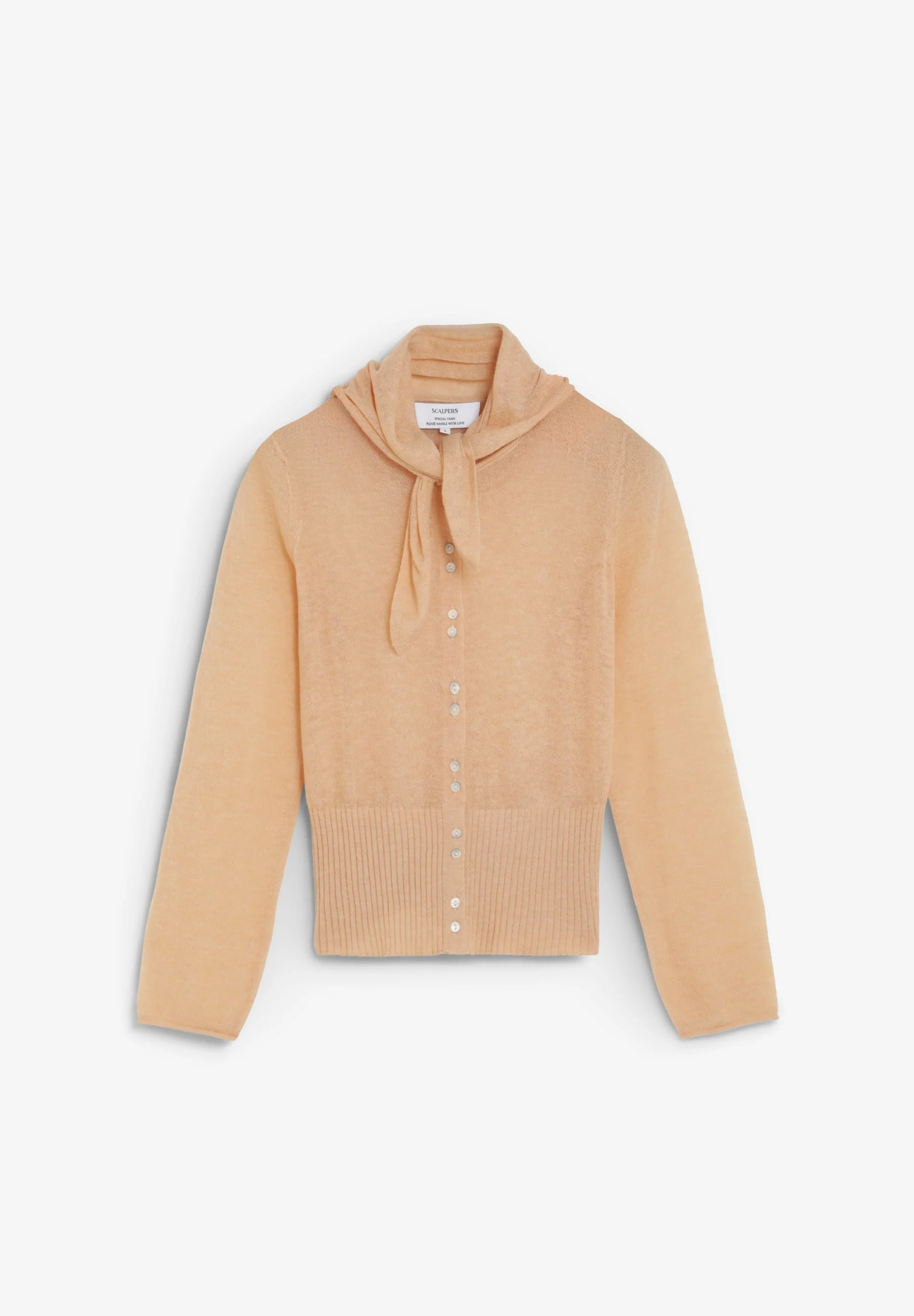 CARDIGAN WITH TIE NECK - Image 4