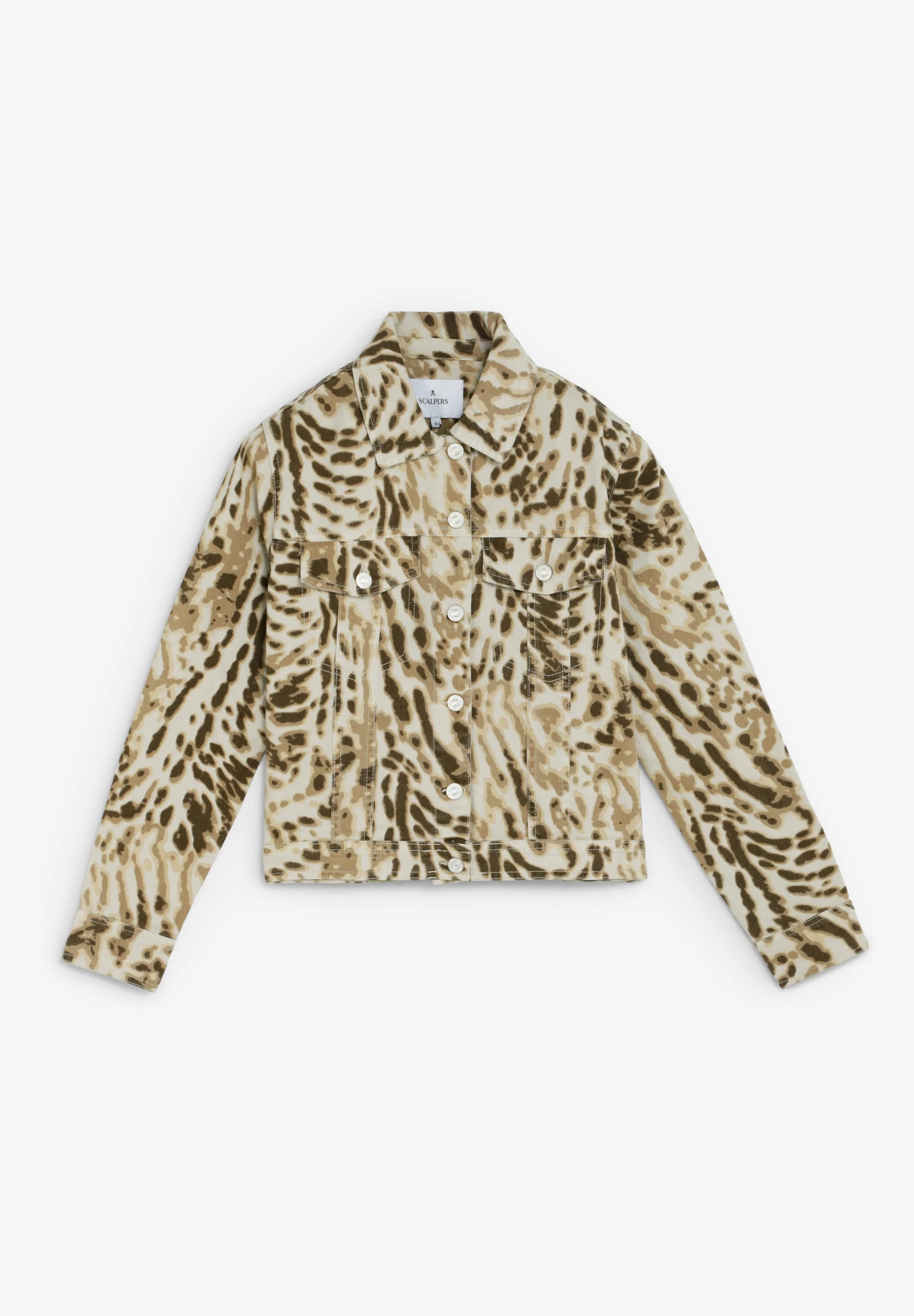 ANIMAL PRINT DENIM JACKET - Image 4