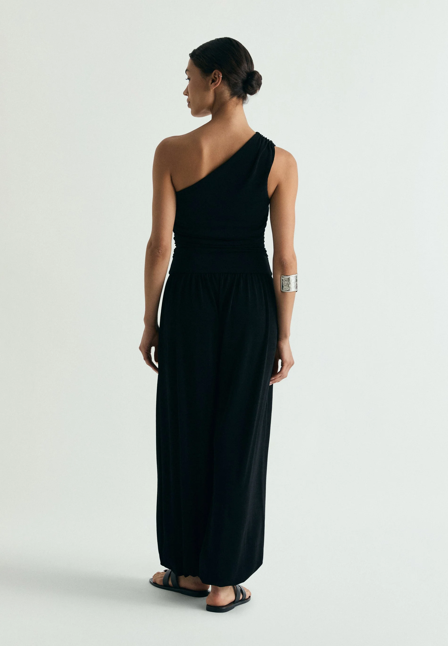 DRAPED ASYMMETRIC JUMPSUIT - Image 4